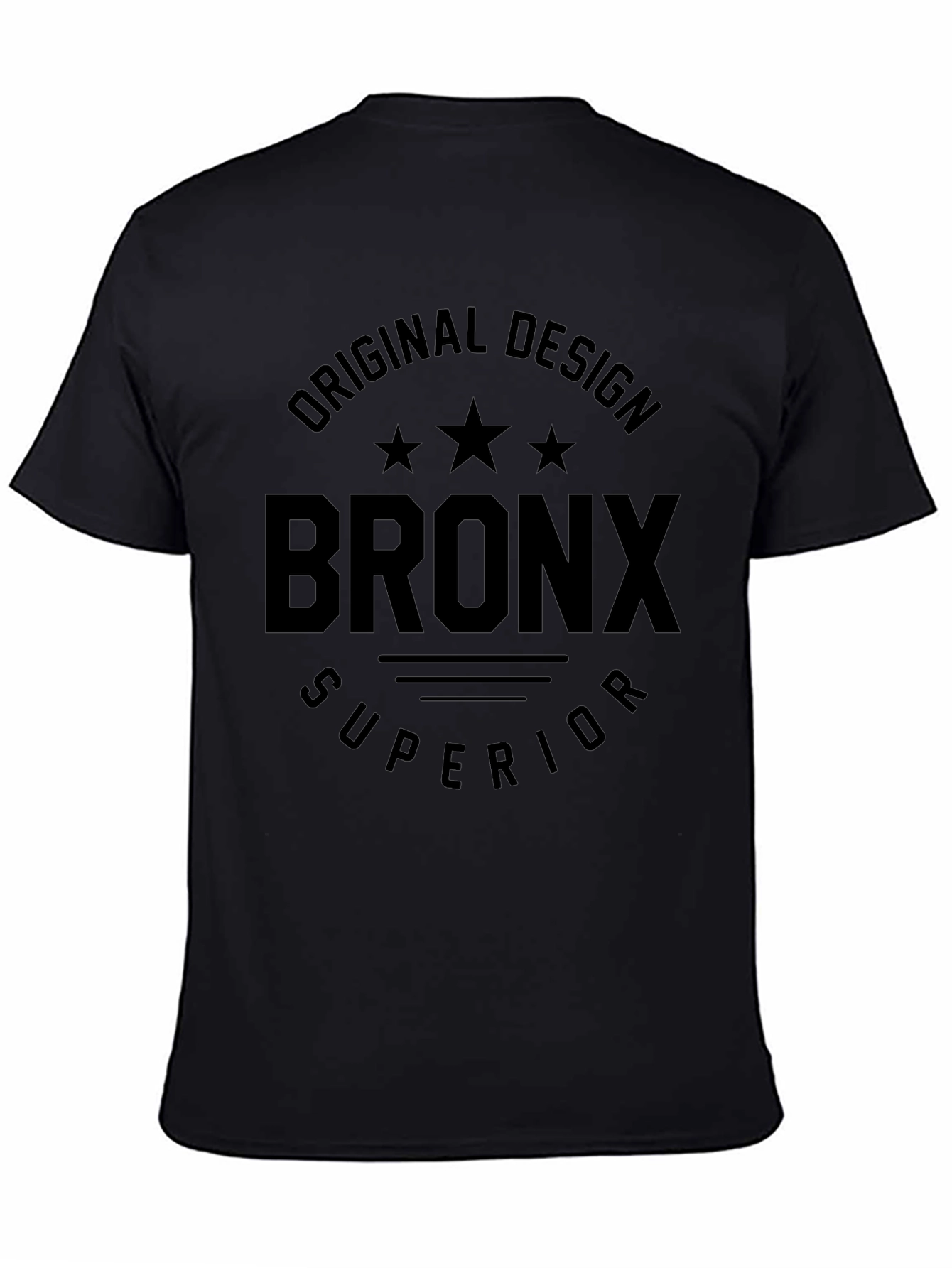 Bronx Original Design Mens Black T-Shirt