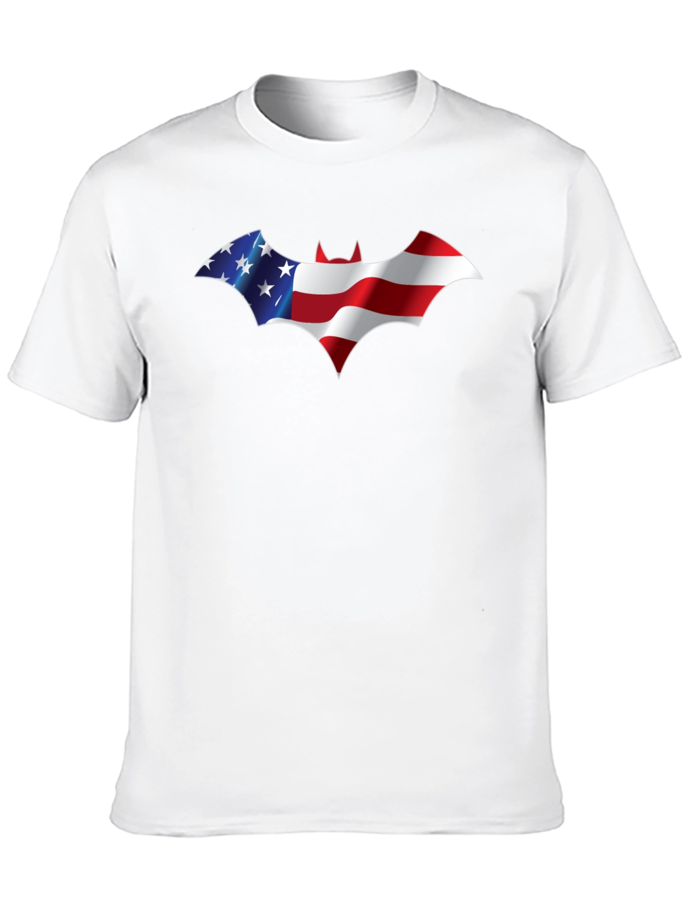 American Flag Batman Logo Graphic T-Shirt