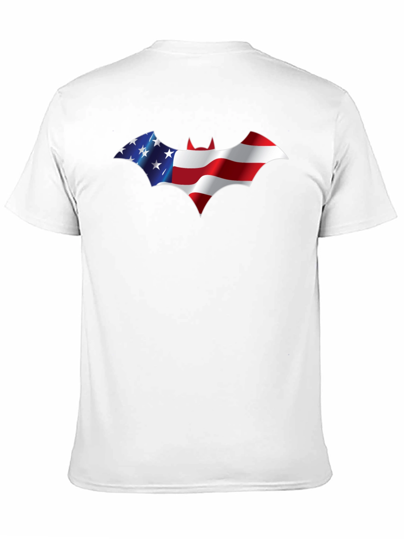 American Flag Batman Logo Graphic T-Shirt