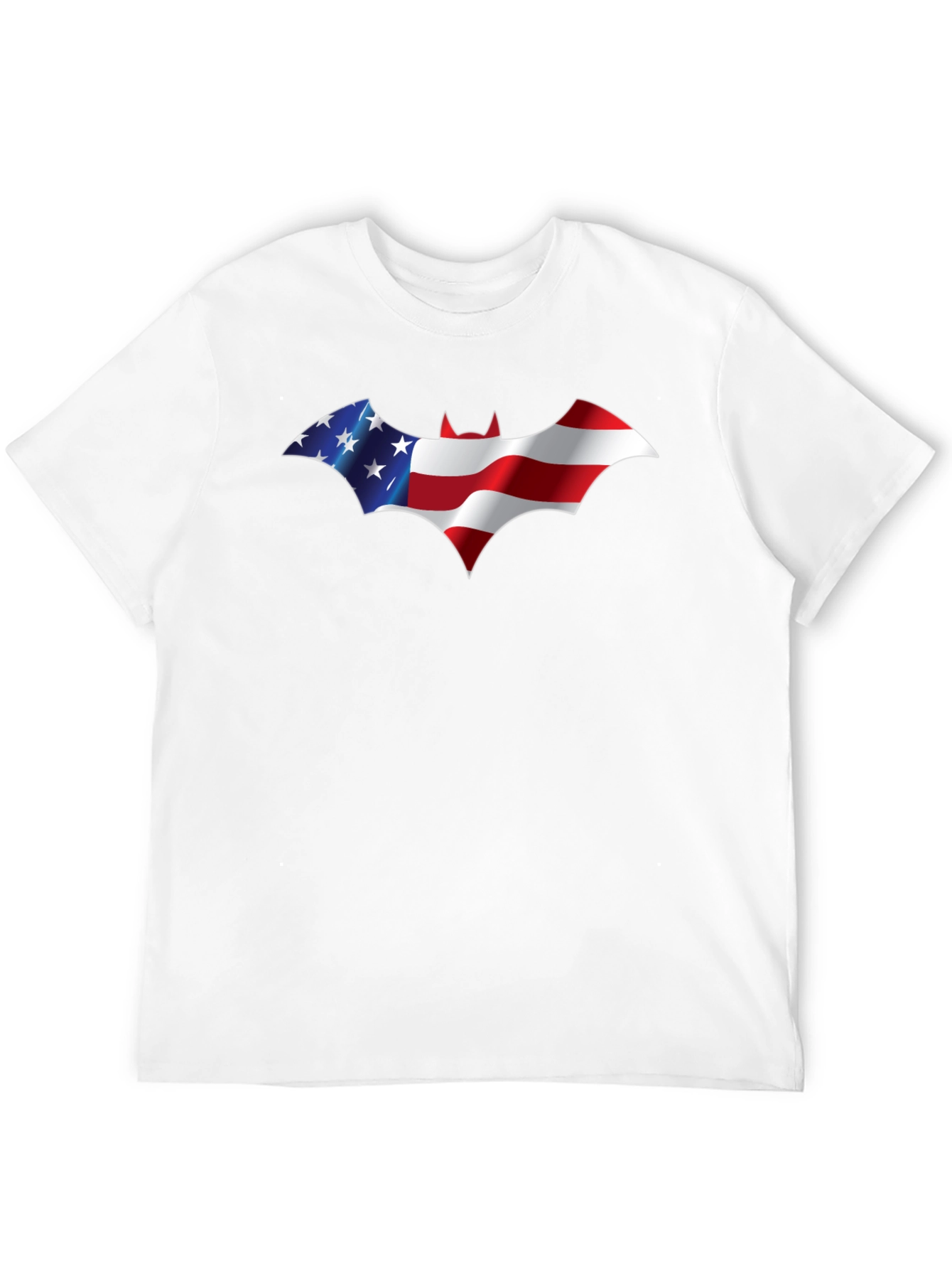 American Flag Batman Logo Graphic T-Shirt