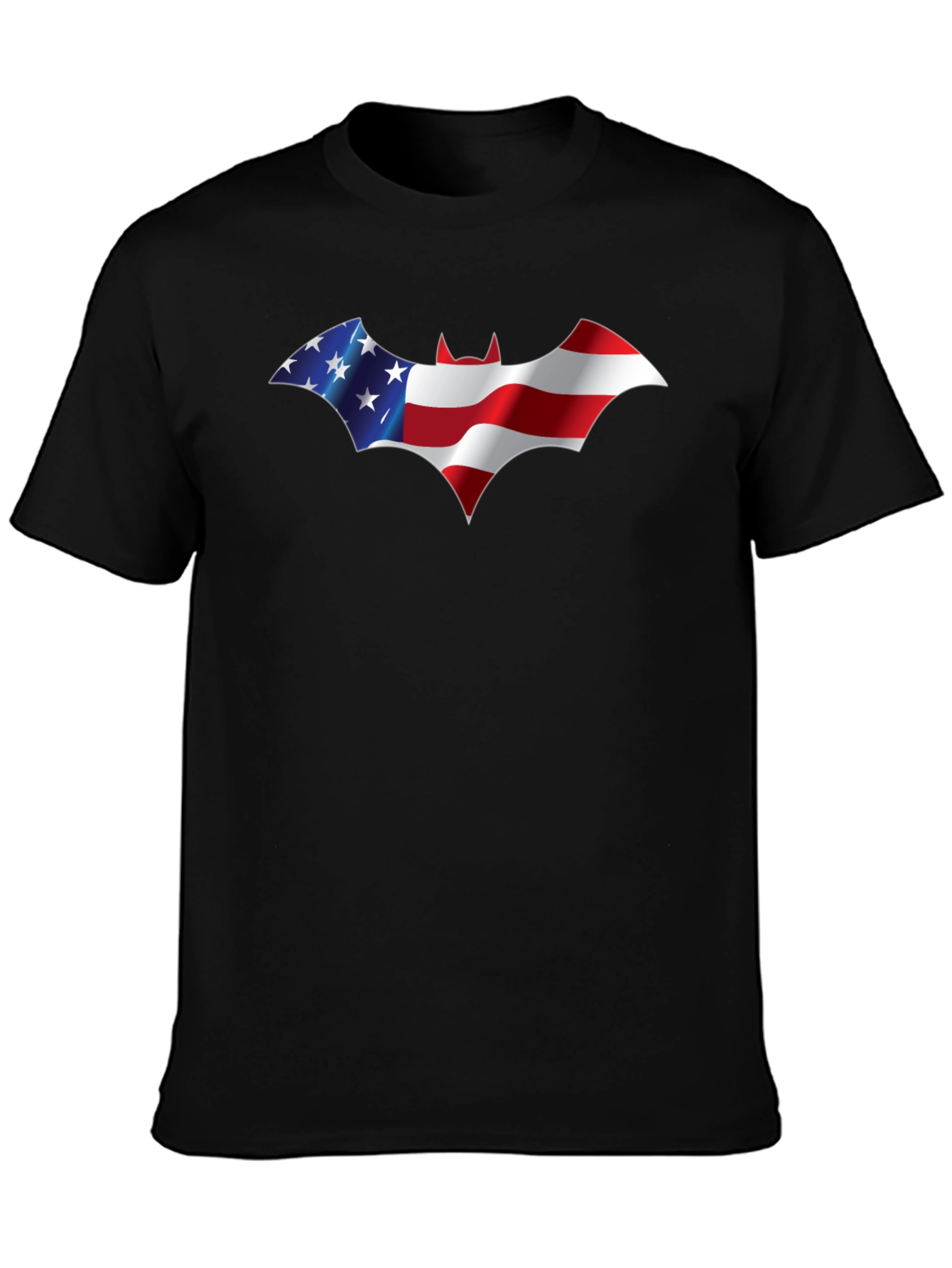 American Flag Batman Logo Graphic T-Shirt