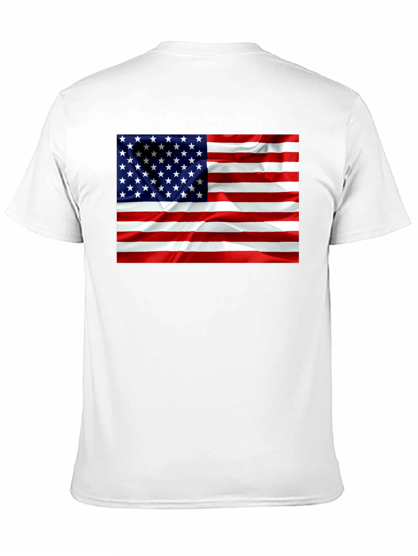 American Flag Graphic Print T-Shirt - Patriotic Design