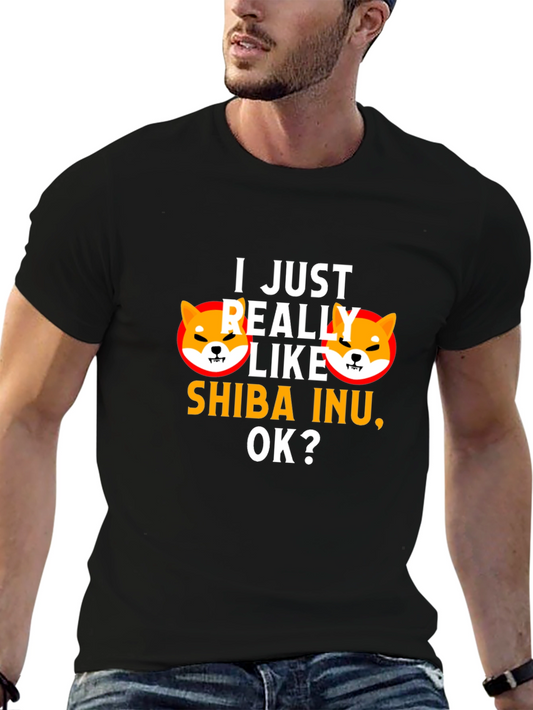 Shiba Inu Lover T-Shirt - Just Really Like Shiba Inu OK?