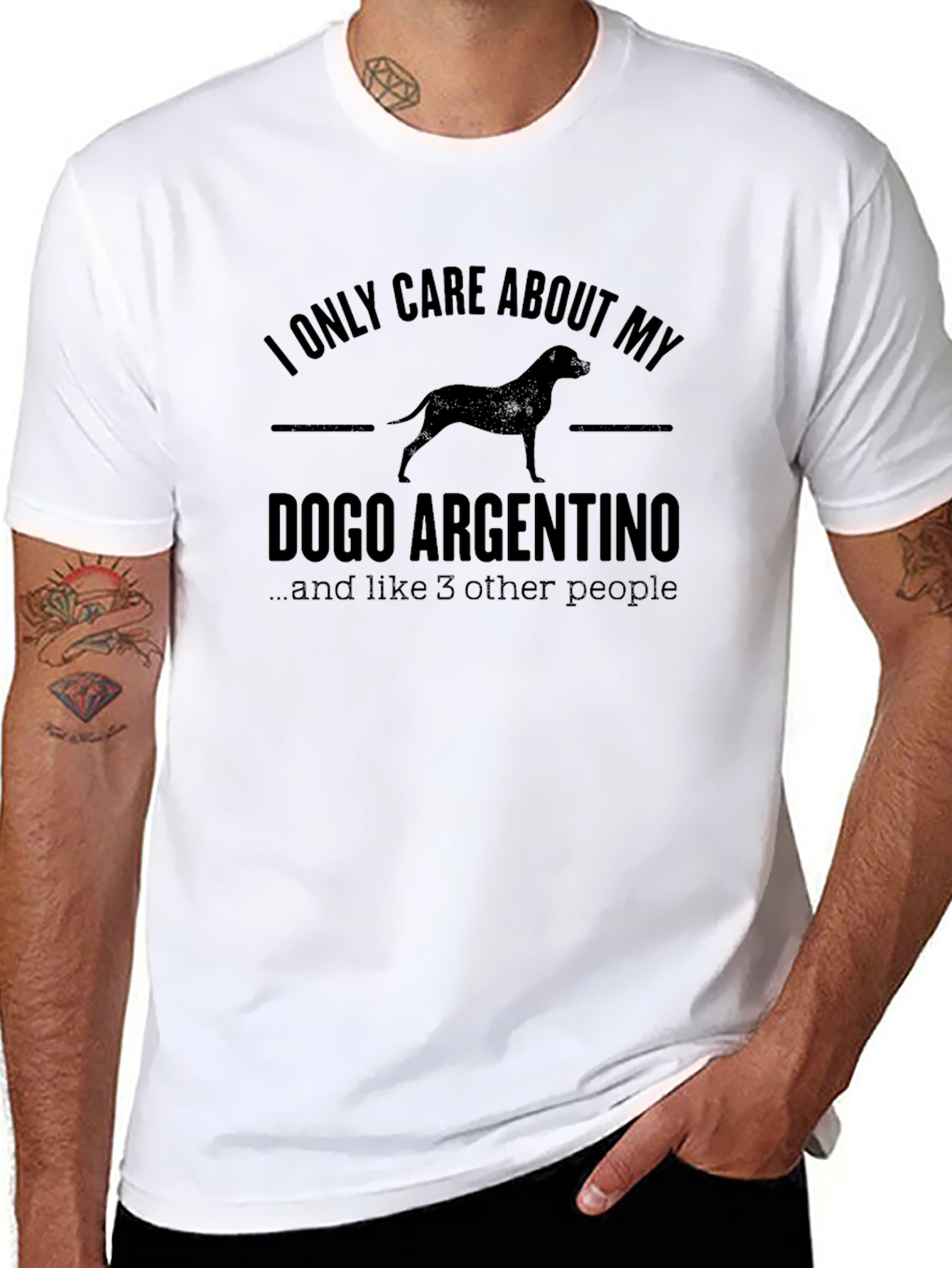Dogo Argentino Graphic T-Shirt - Dog Lover Tee