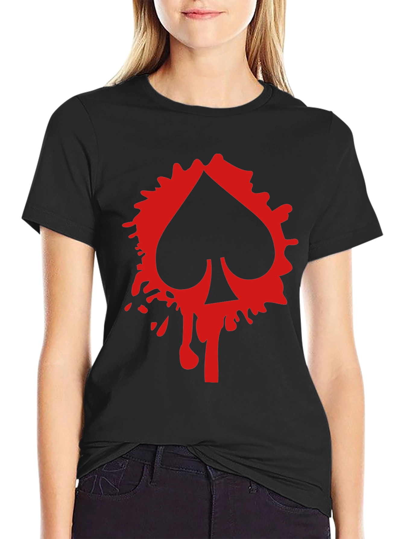 Spade Card Graphic Tee - Mens Black T-Shirt