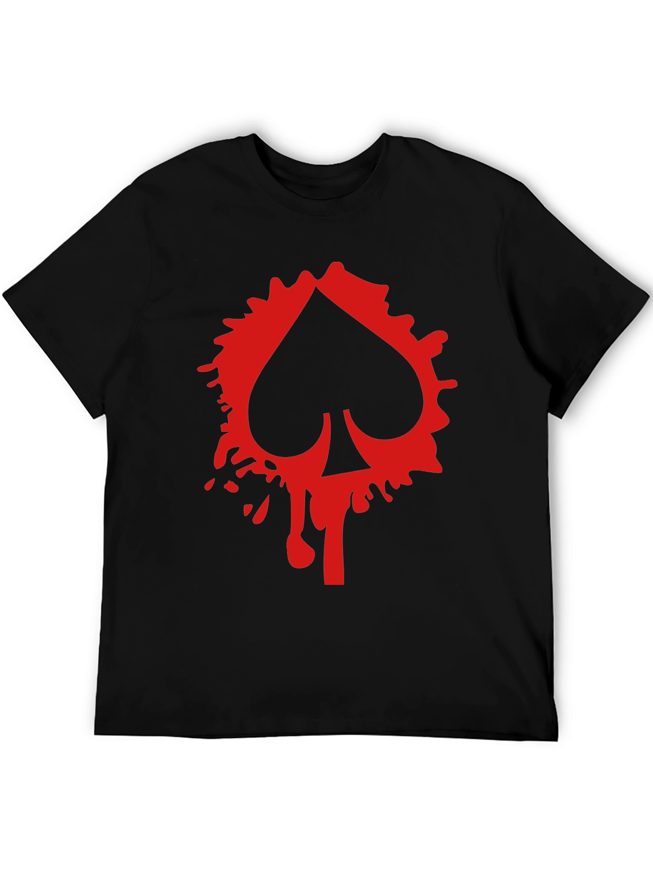 Spade Card Graphic Tee - Mens Black T-Shirt