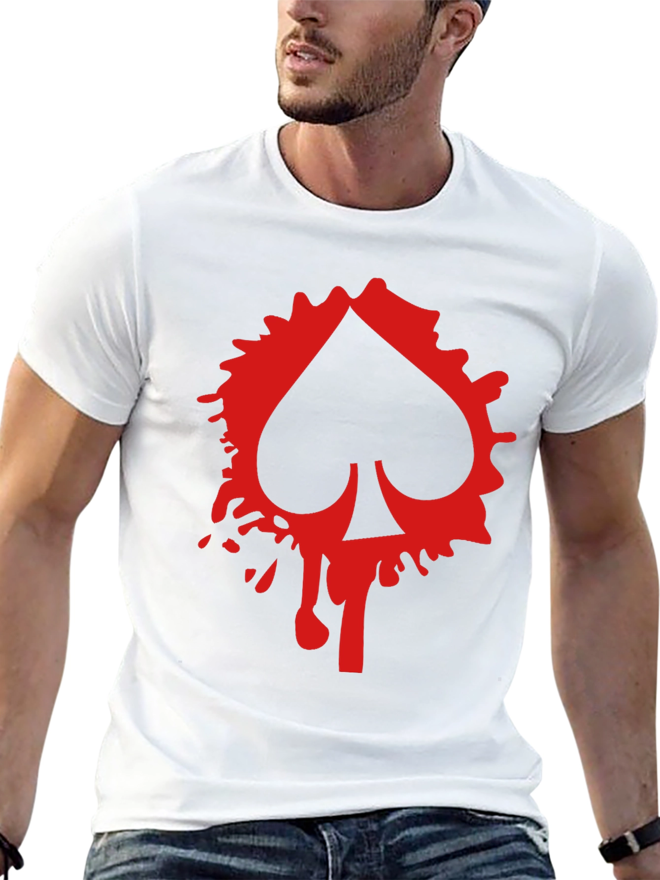 Spade Card Graphic Tee - Mens Black T-Shirt