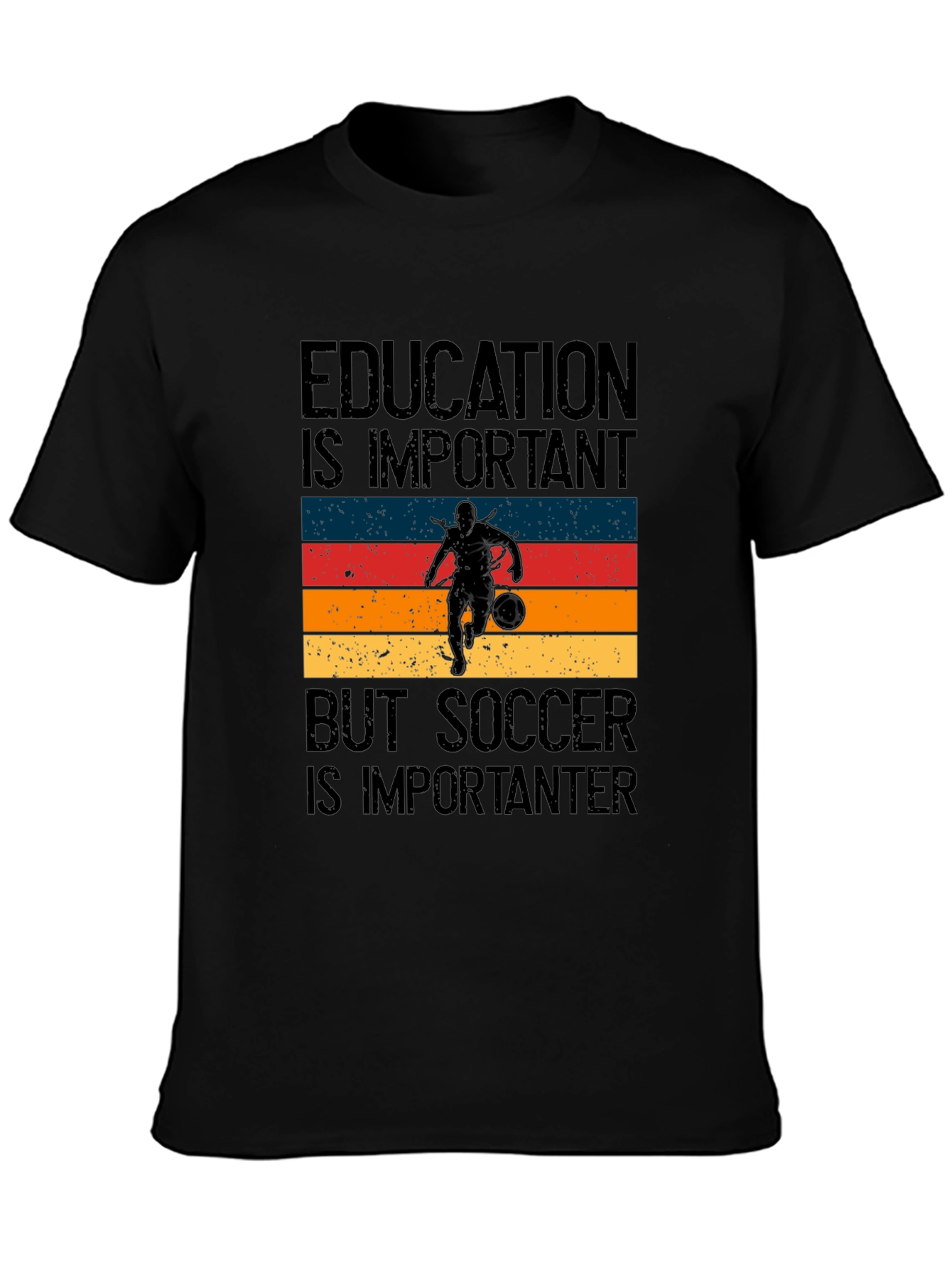 Education vs Soccer Graphic Tee