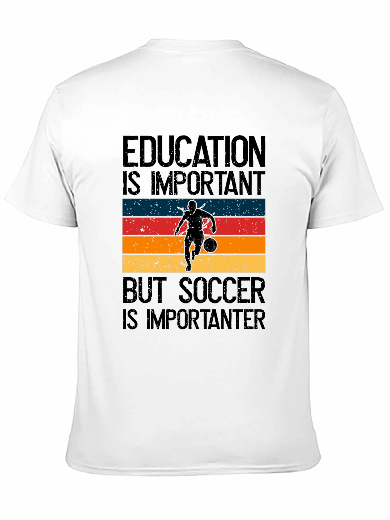 Education vs Soccer Graphic Tee
