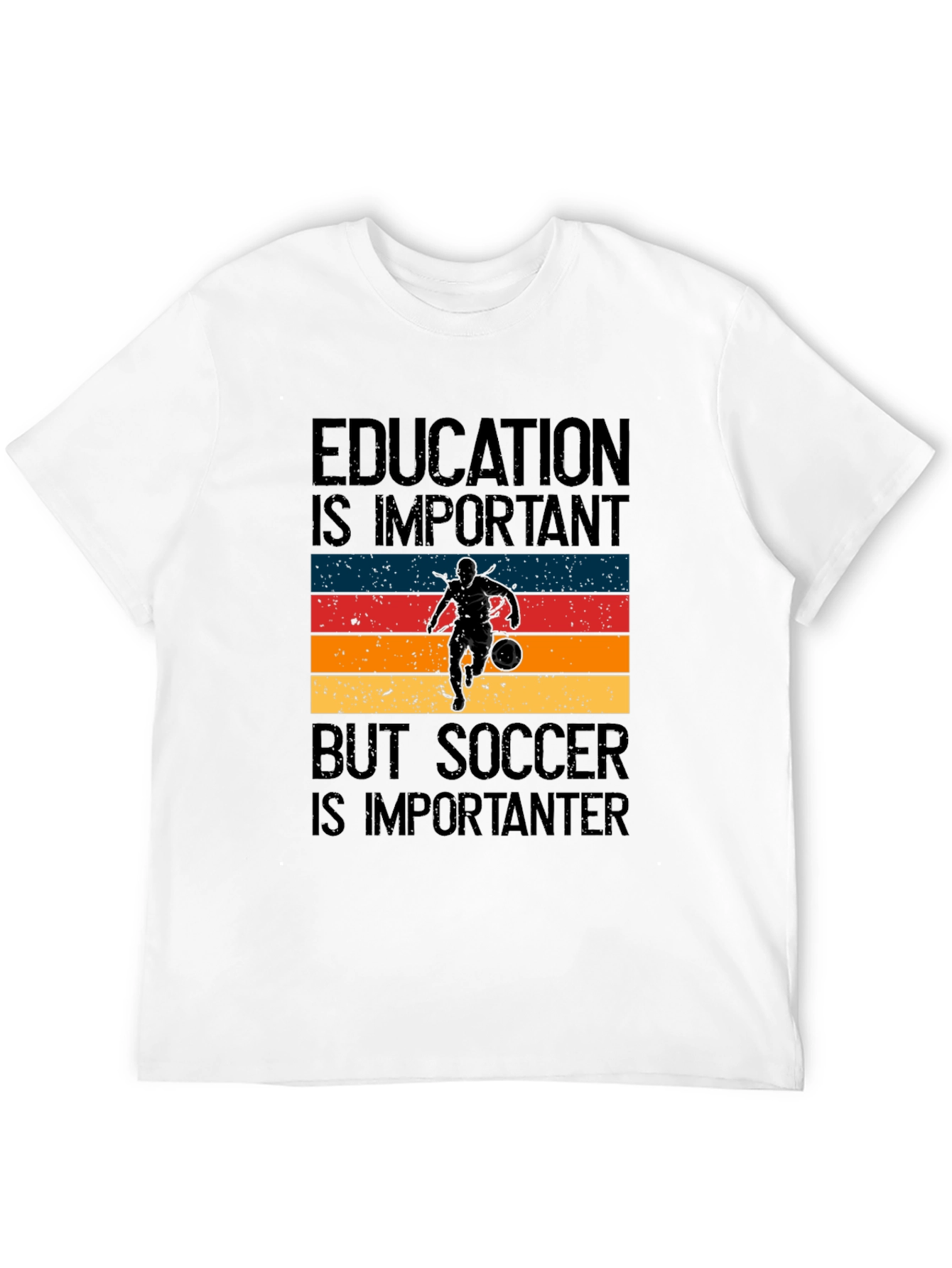 Education vs Soccer Graphic Tee