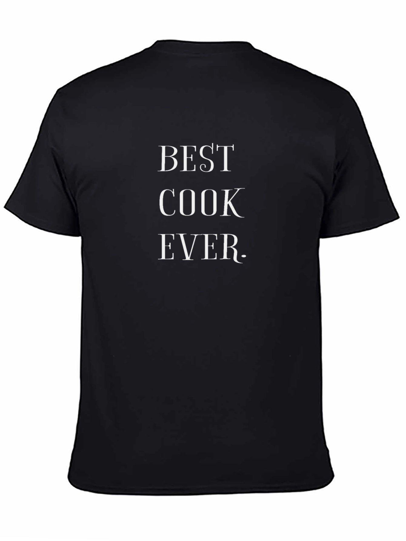 Best Cook Ever Graphic Tee - Black Cotton T-Shirt
