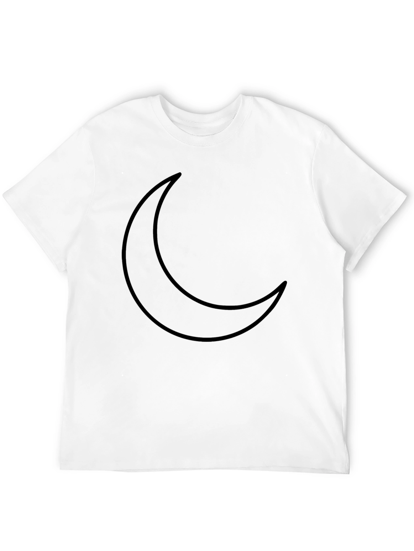 Crescent Moon Graphic Black T-Shirt