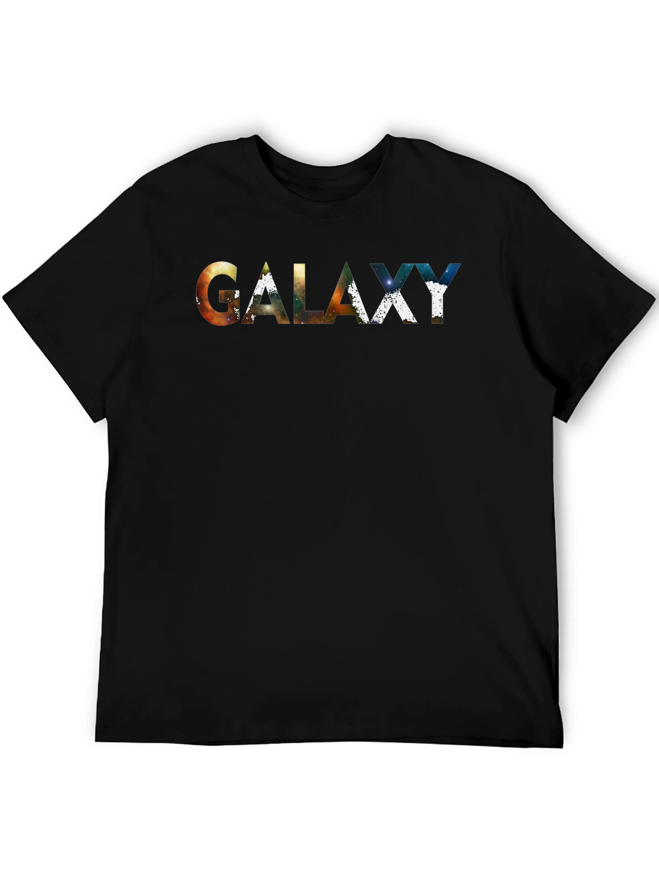 Galaxy Print Black T-Shirt - Stylish Graphic Tee