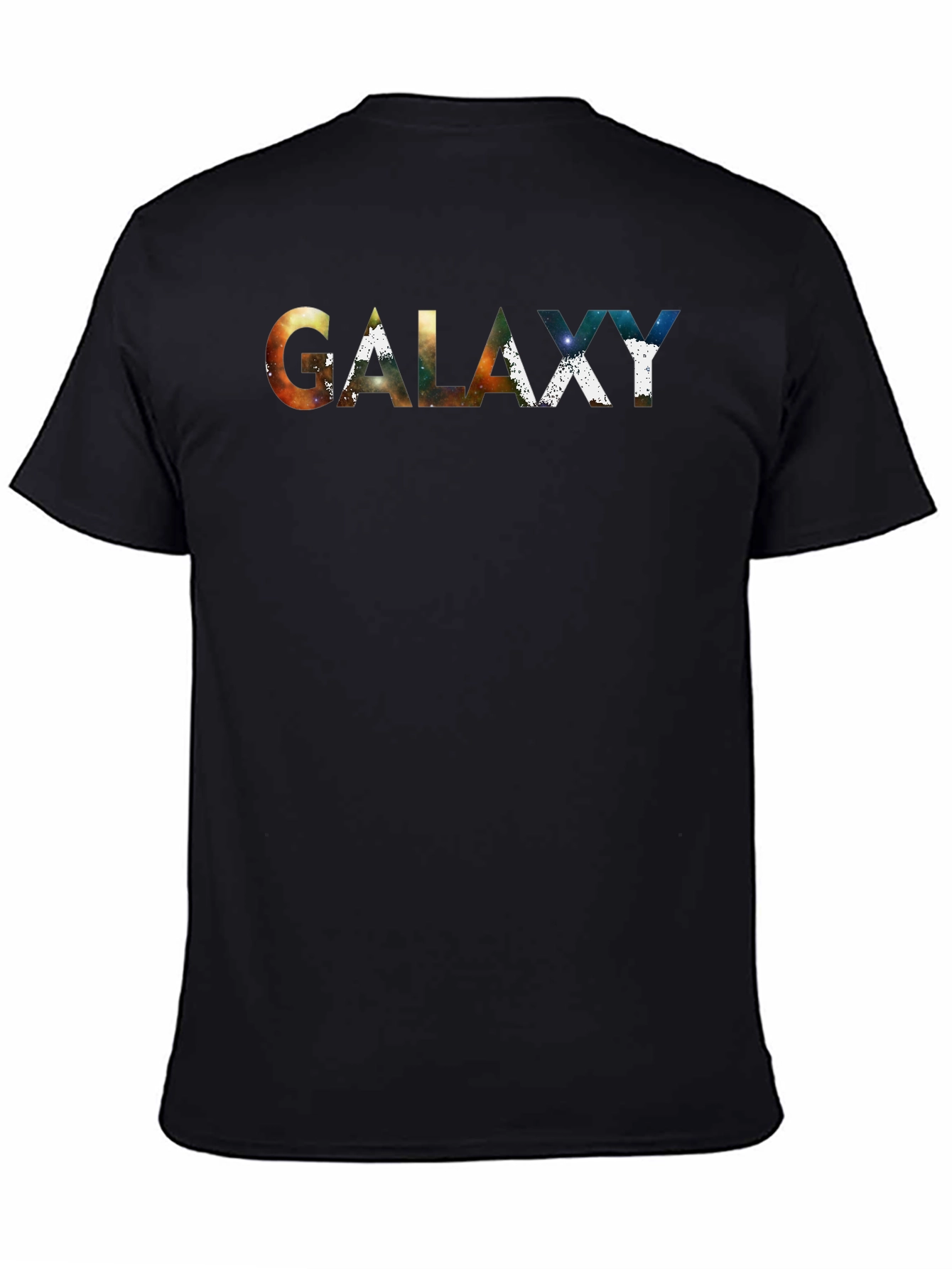 Galaxy Print Black T-Shirt - Stylish Graphic Tee