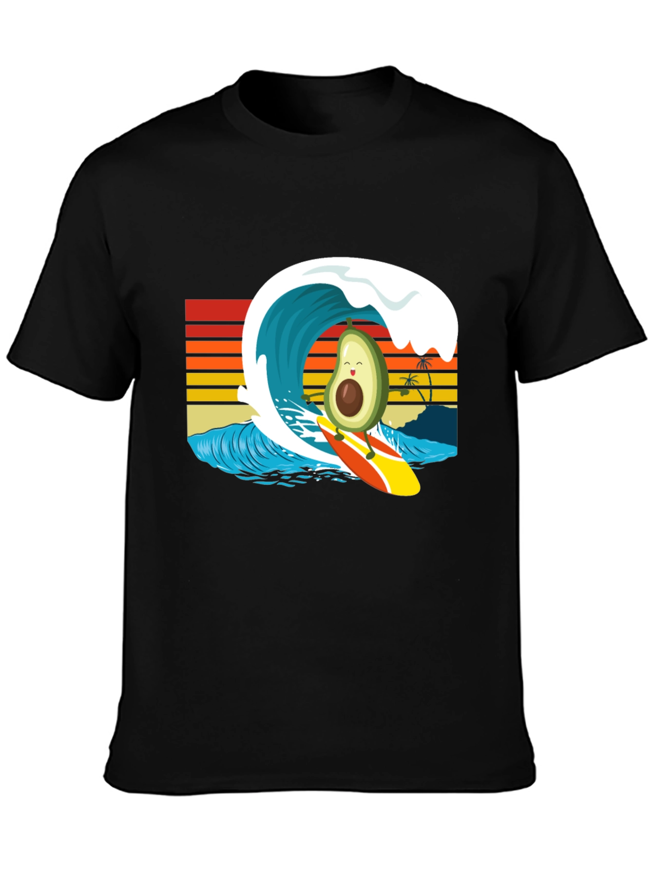 Surfing Avocado Graphic Tee