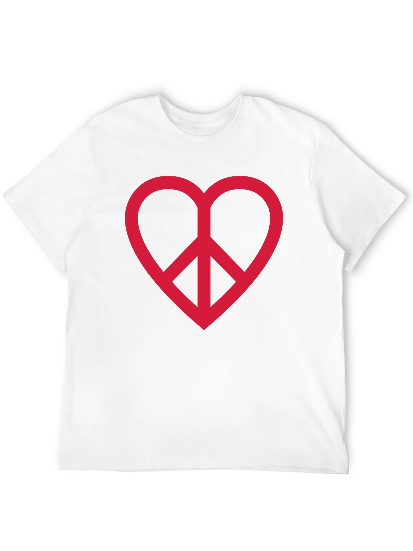 Peace and Love Heart T-Shirt