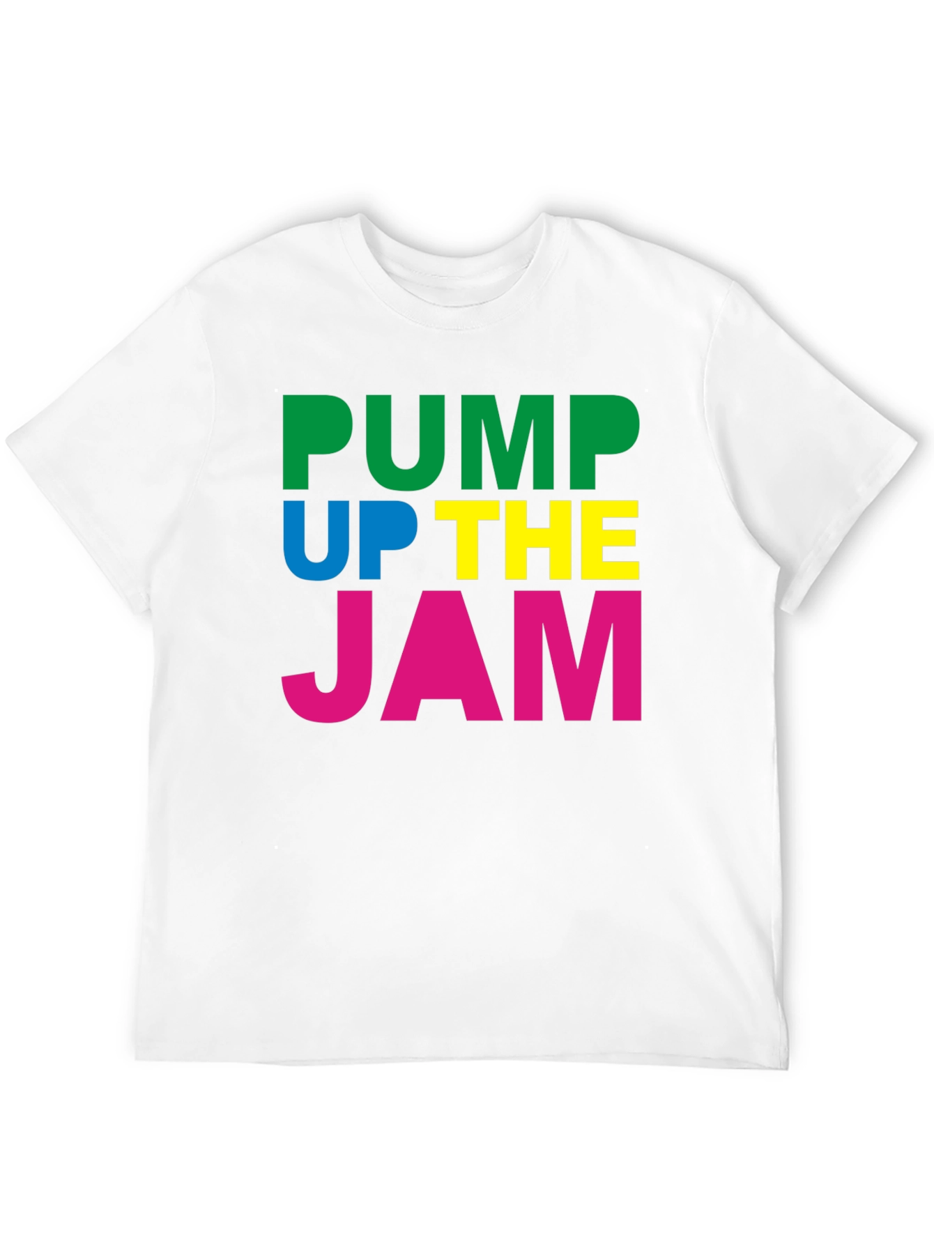 Pump Up The Jam Black Graphic Tee Shirt
