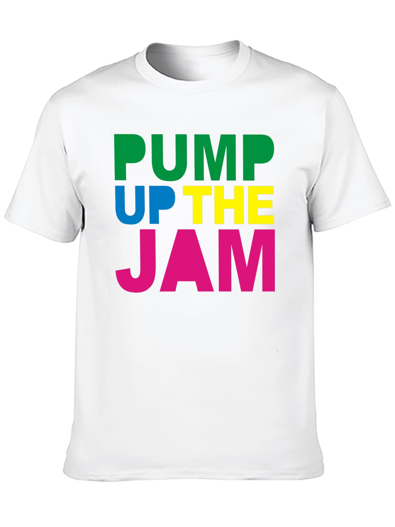 Pump Up The Jam Black Graphic Tee Shirt