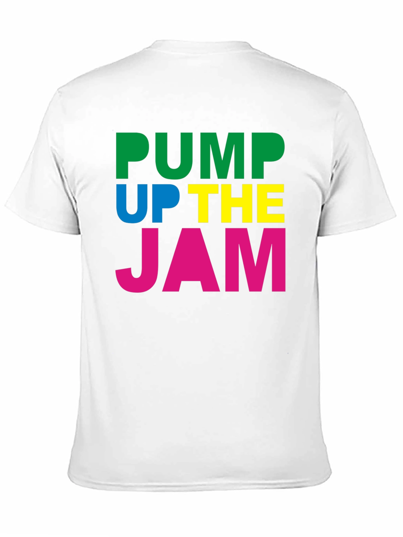 Pump Up The Jam Black Graphic Tee Shirt