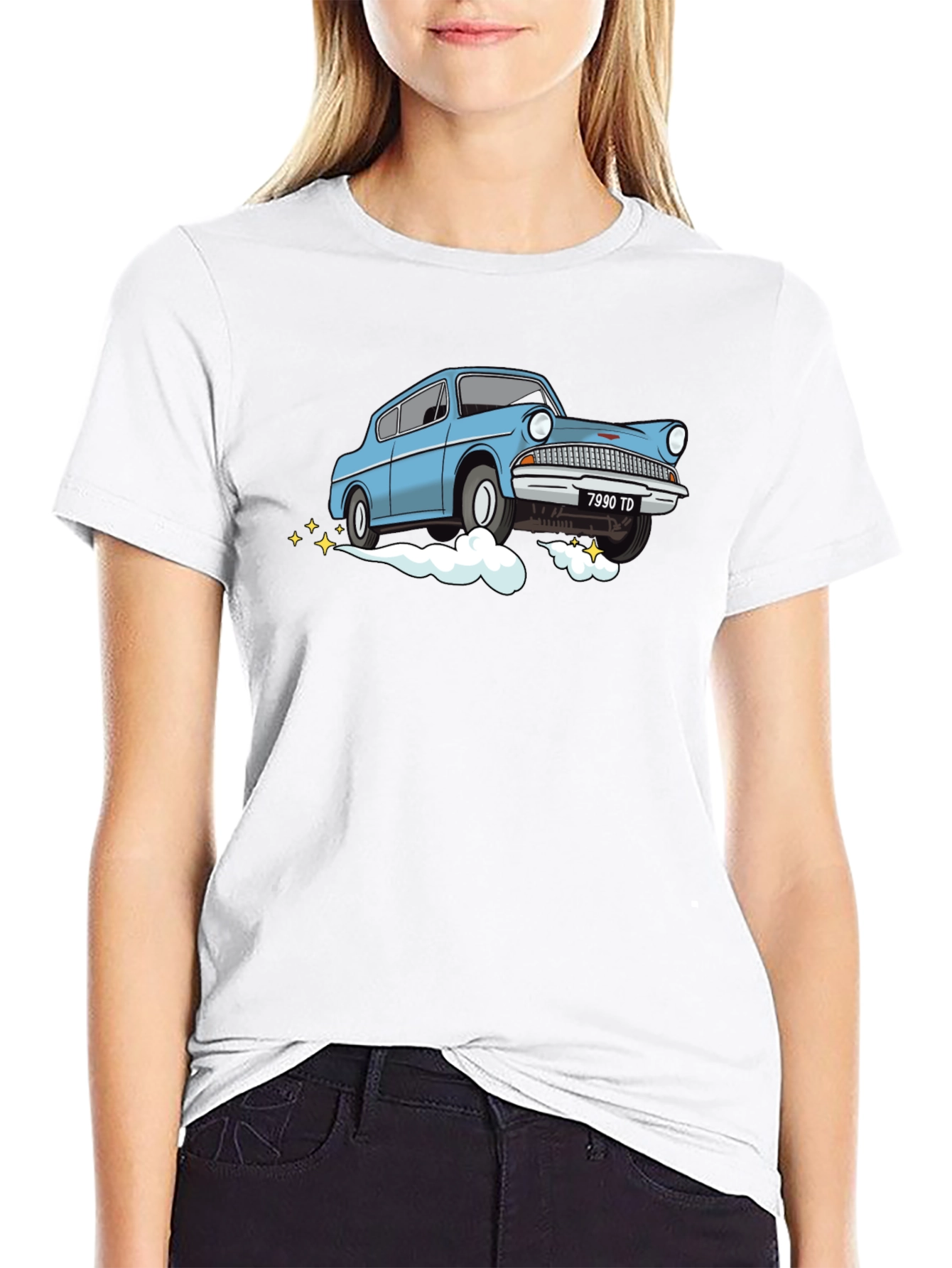 Flying Car Graphic T-Shirt