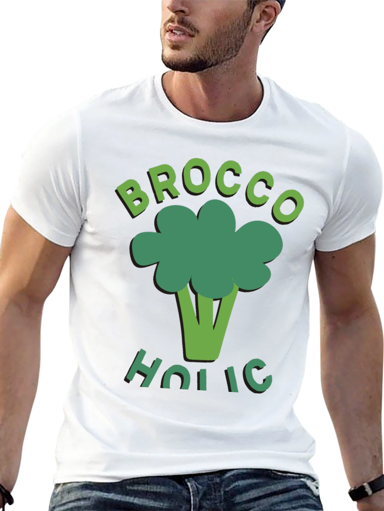 Broccoholic T-Shirt - Funny Broccoli Lover Tee