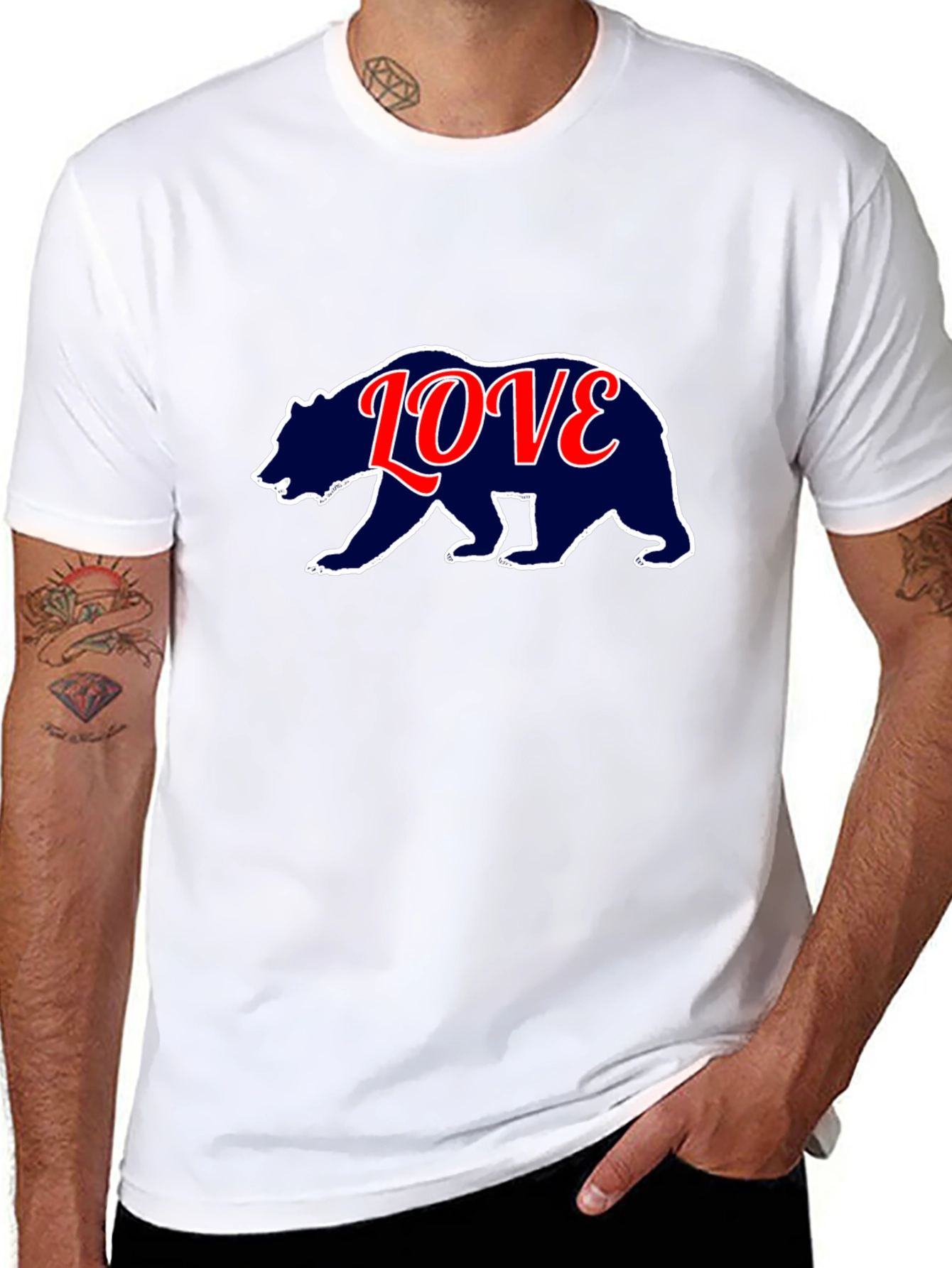 Bear Love T-Shirt - Stylish Graphic Tee