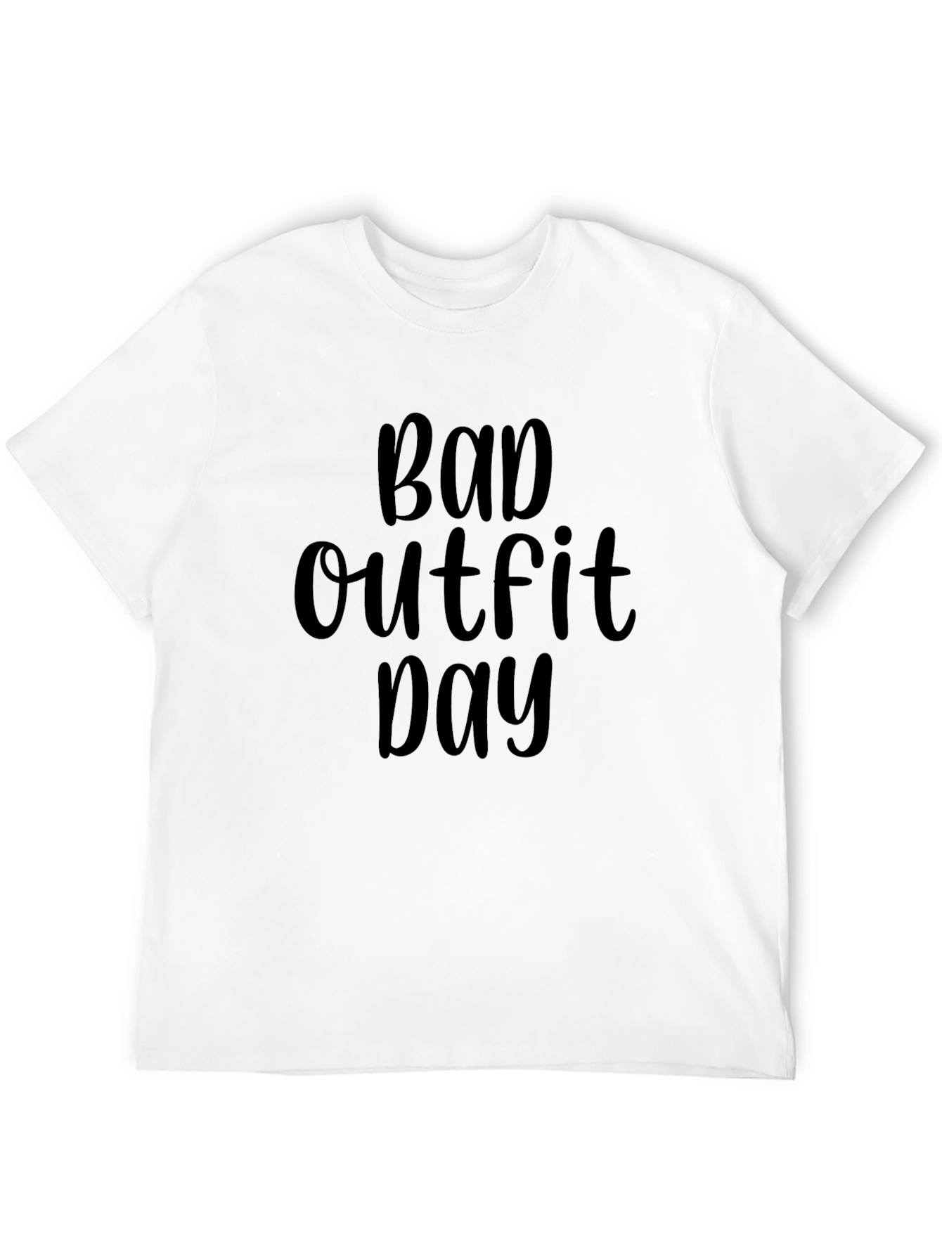 Bad Outfit Day Graphic Tee - Casual Cotton T-Shirt