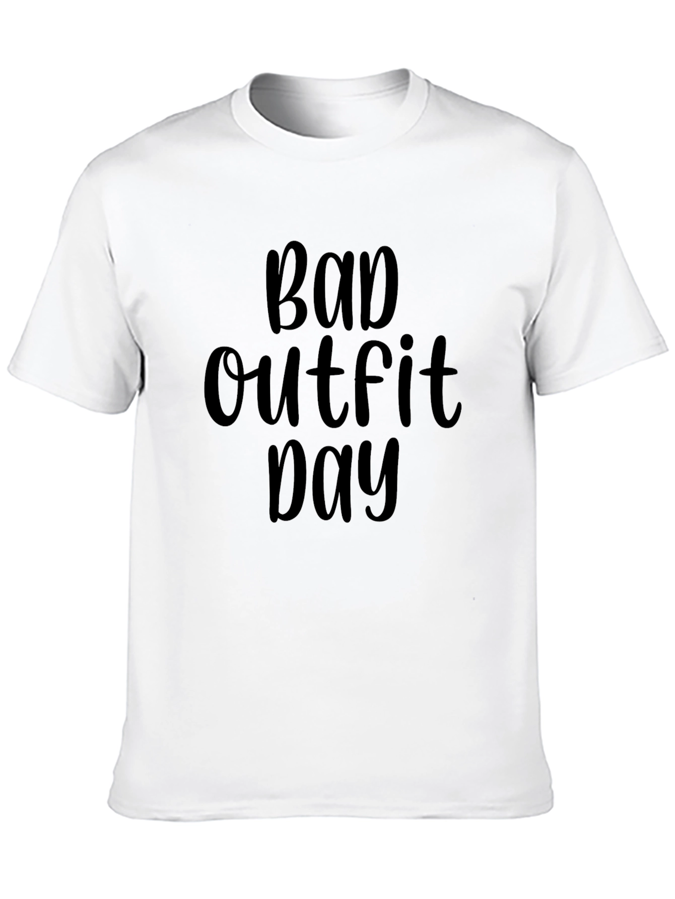 Bad Outfit Day Graphic Tee - Casual Cotton T-Shirt
