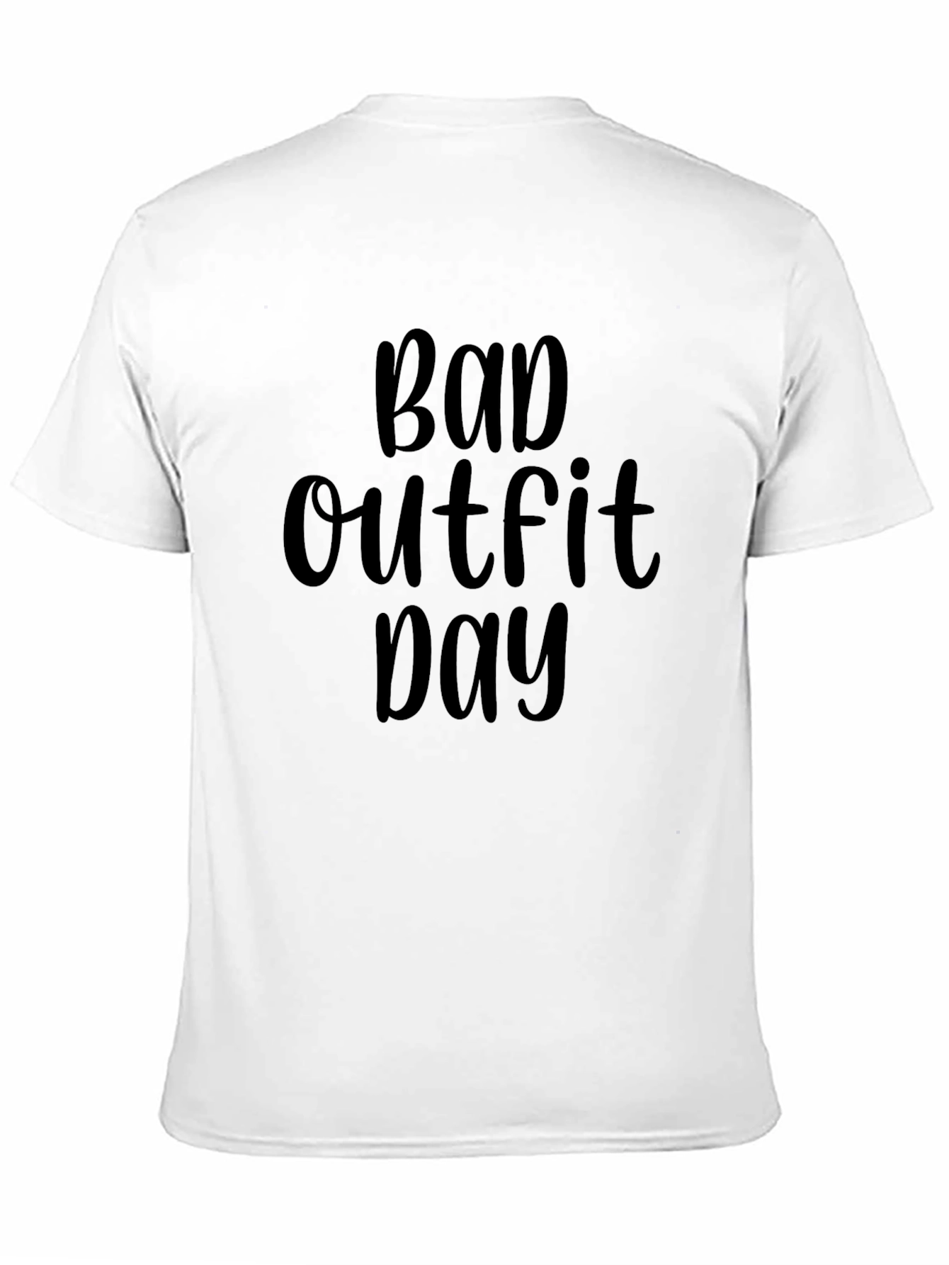 Bad Outfit Day Graphic Tee - Casual Cotton T-Shirt