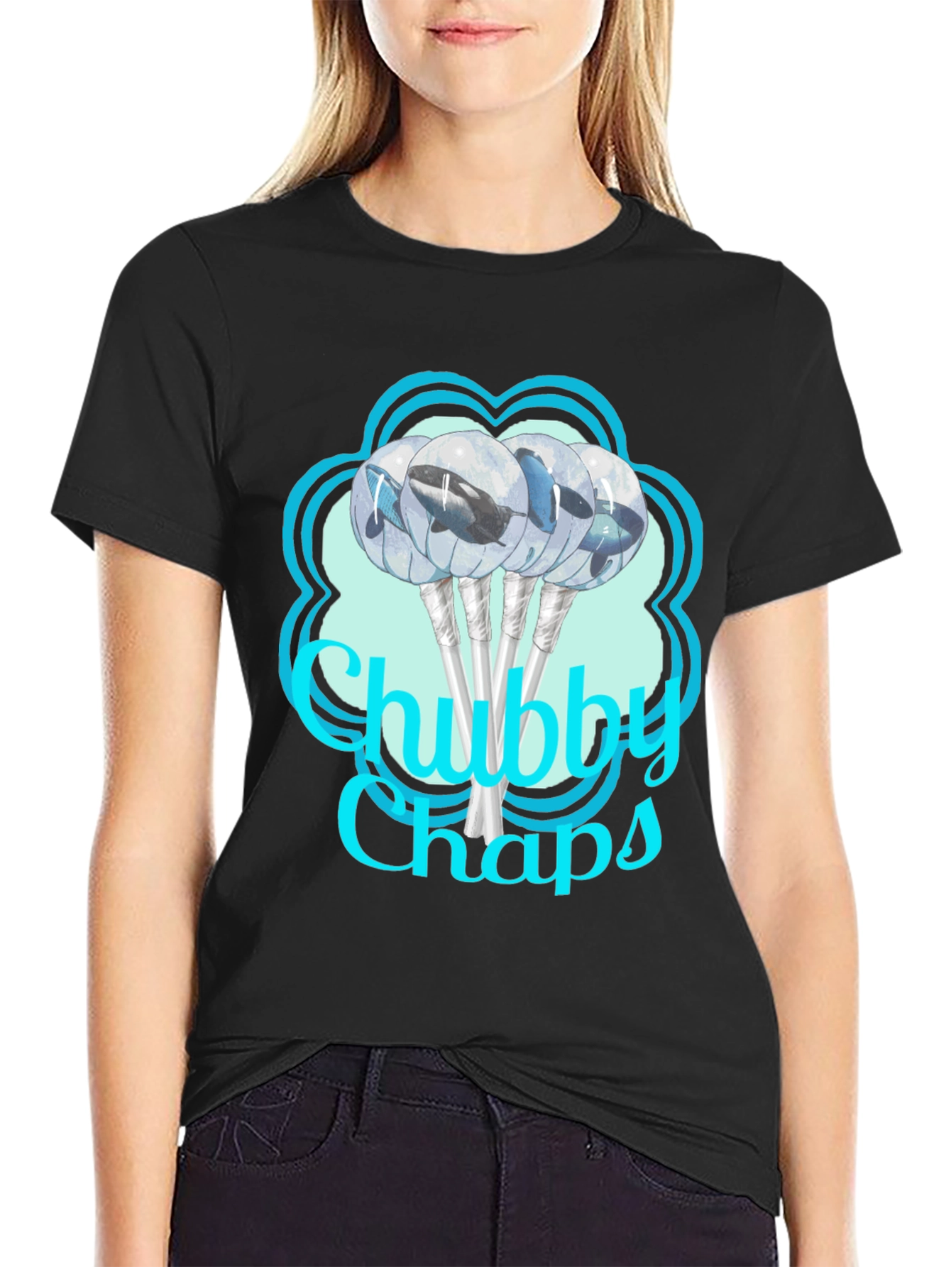 Chubby Chaps Whale Lollipop Graphic Tee