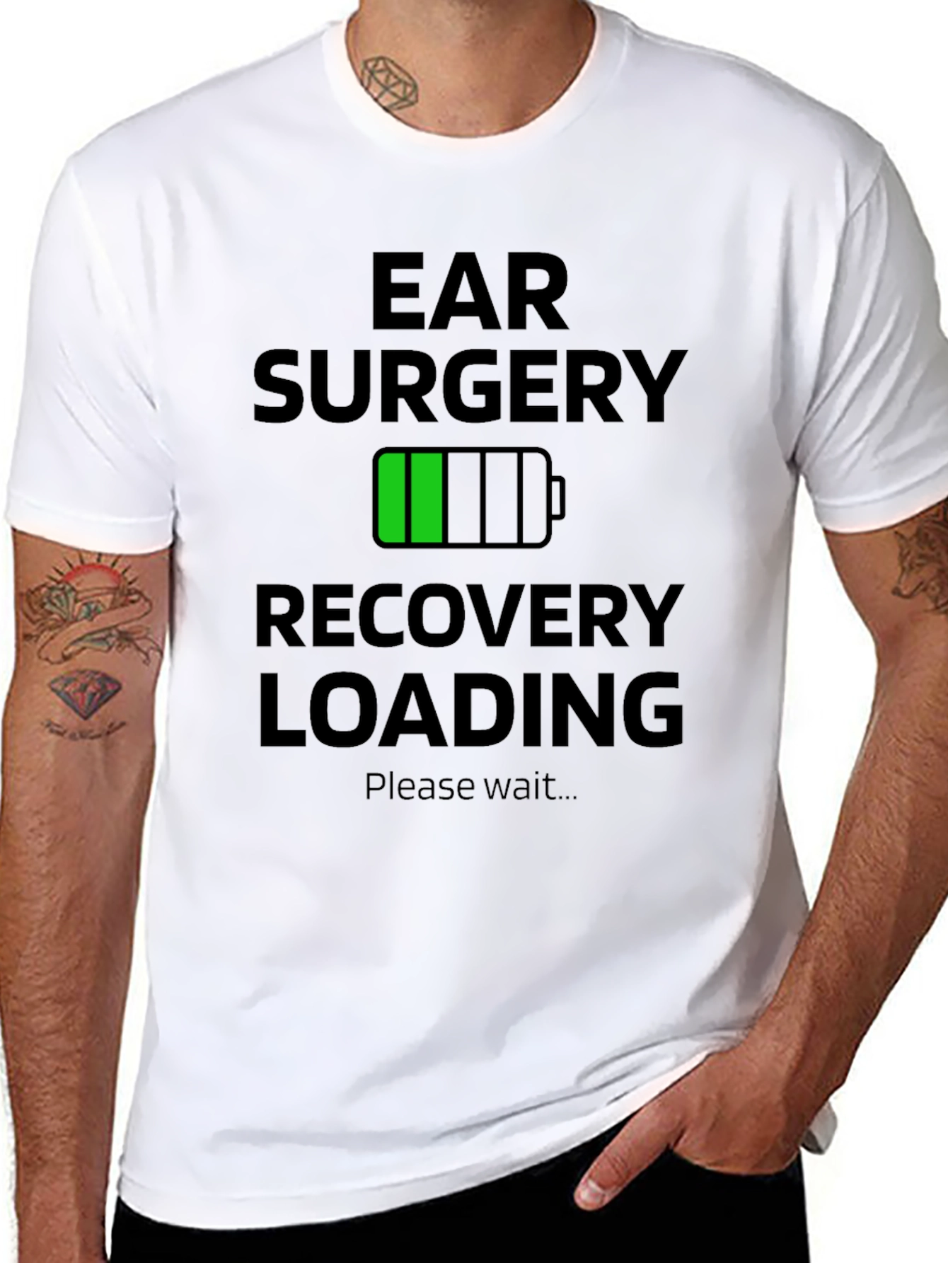 Ear Surgery Recovery Loading Funny T-Shirt