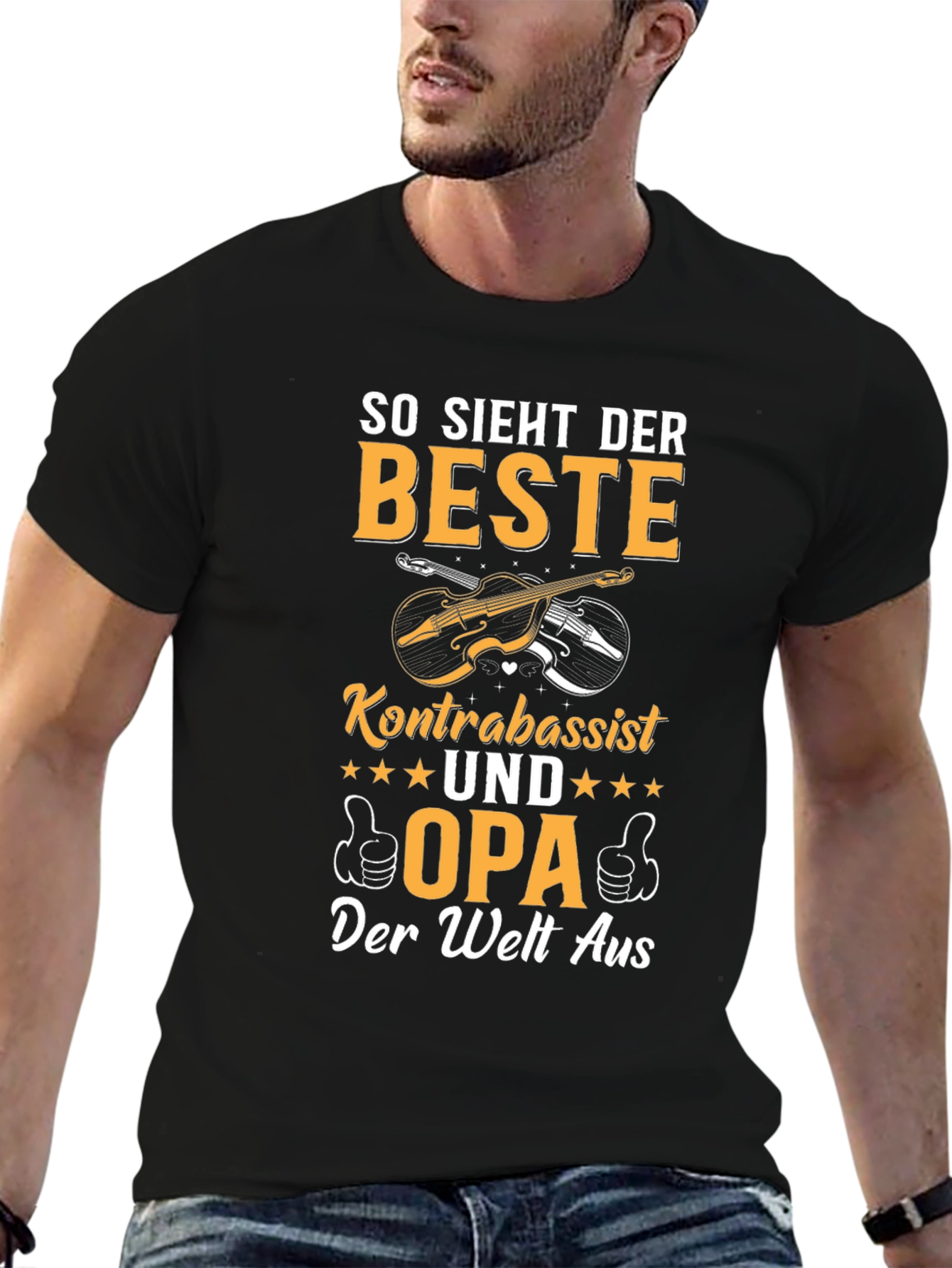 Best Kontrabassist Grandpa T-Shirt - Unique Gift