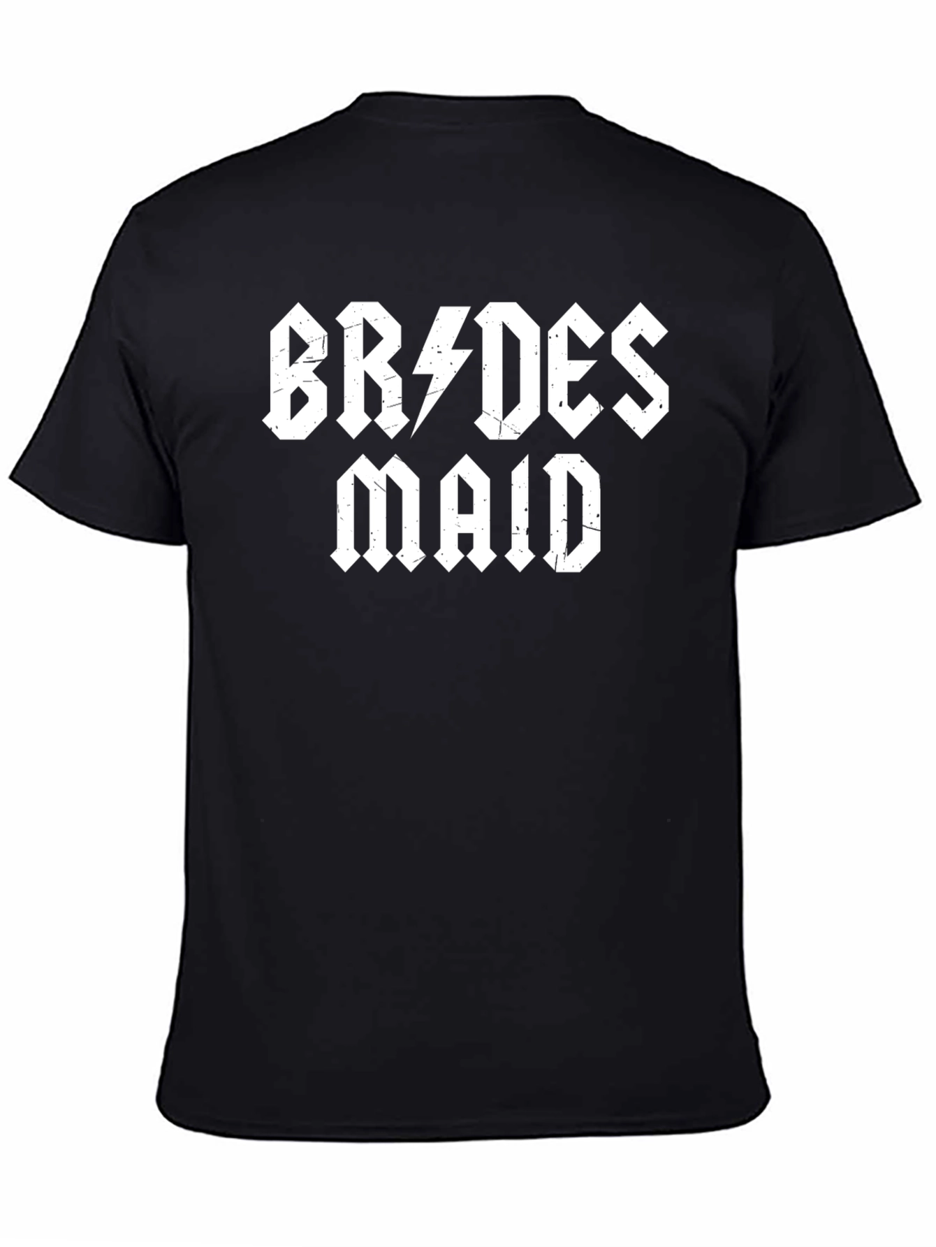 Bridesmaid Rock N Roll Style Black T-Shirt