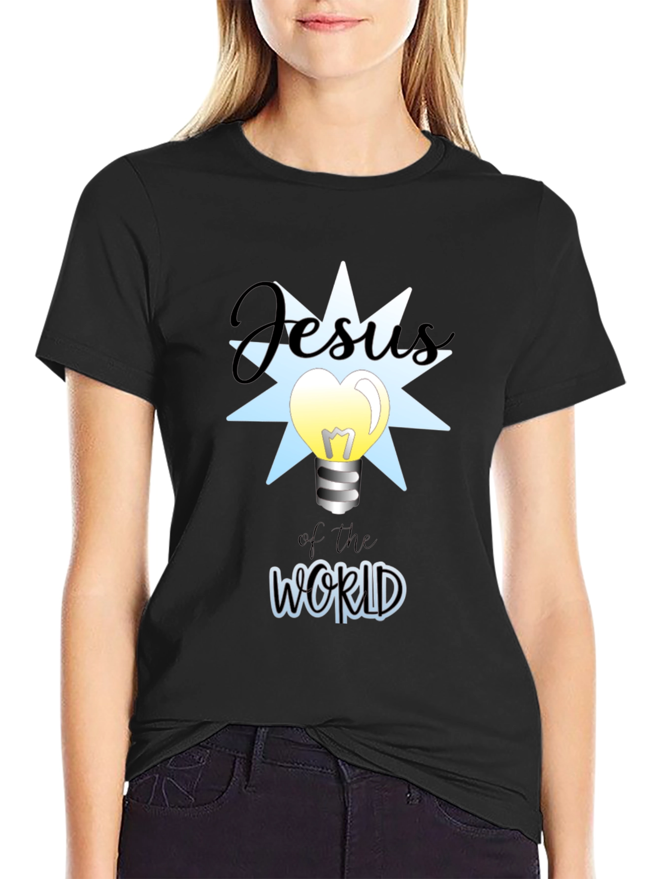 Jesus of the World Graphic Tee - Black