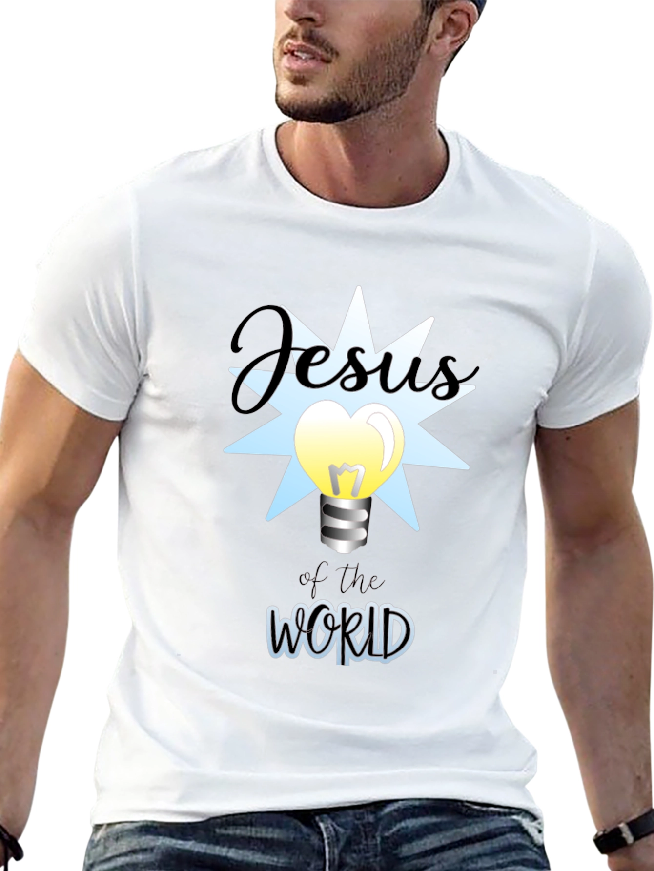 Jesus of the World Graphic Tee - Black