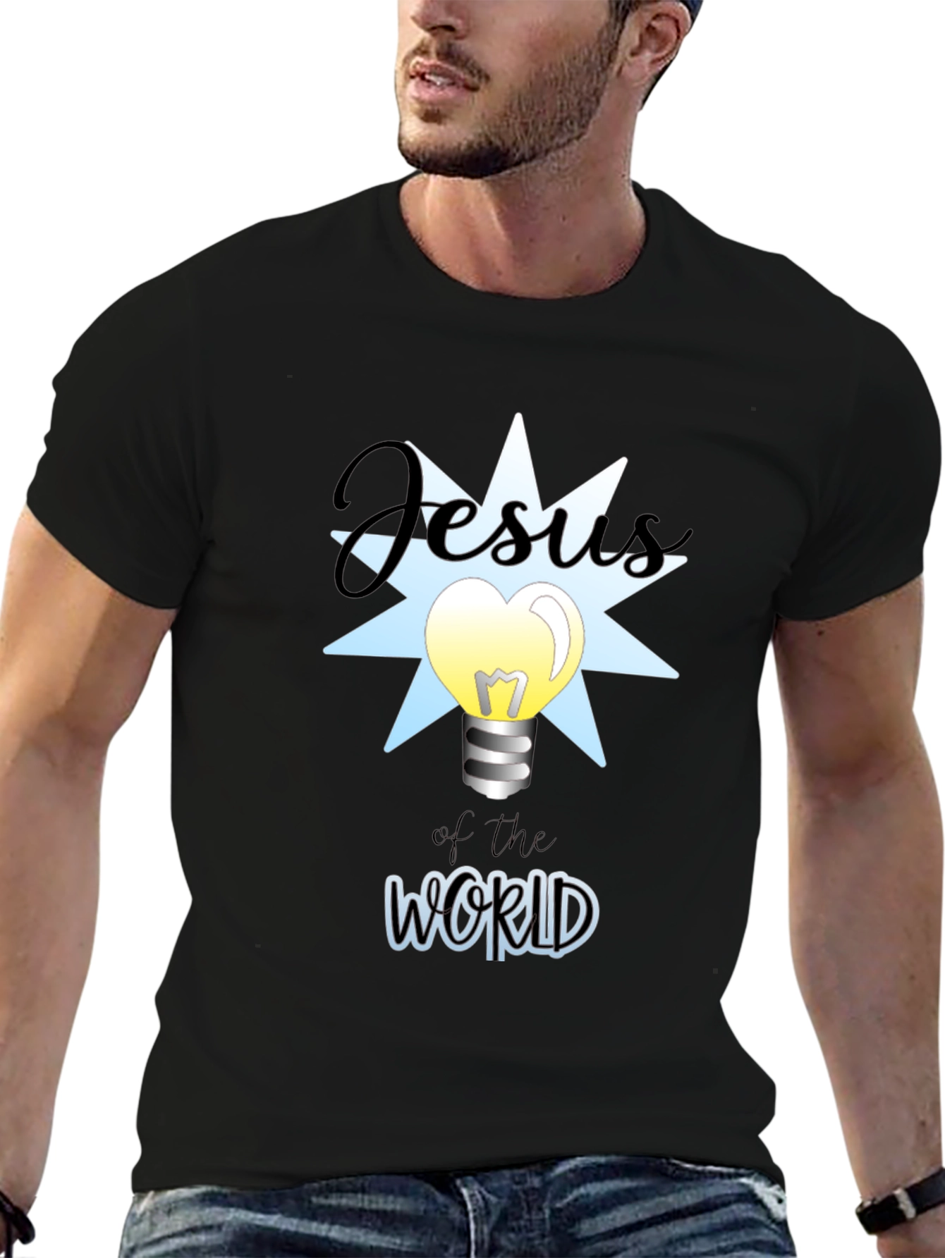 Jesus of the World Graphic Tee - Black