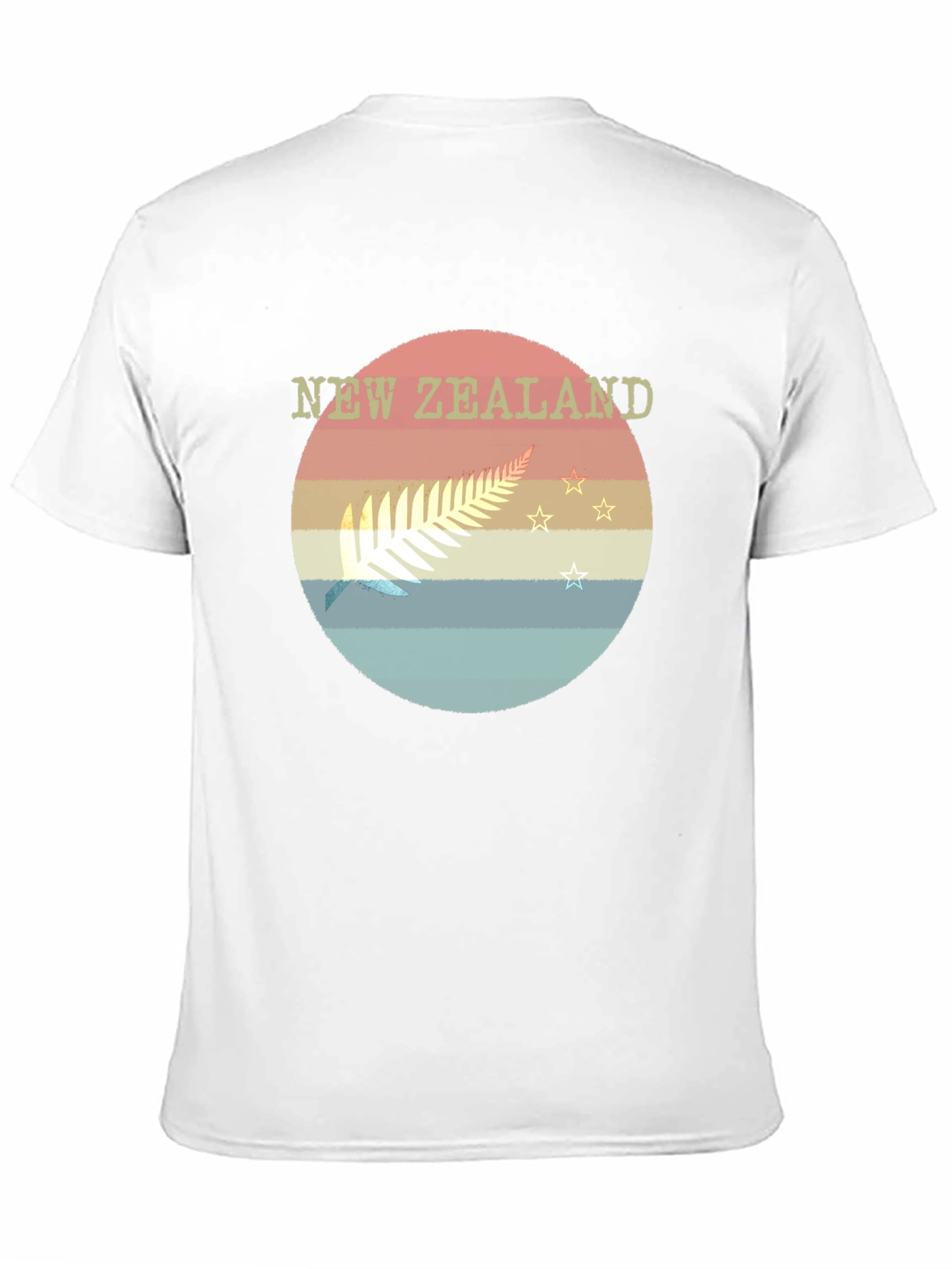 New Zealand Fern Retro T-Shirt