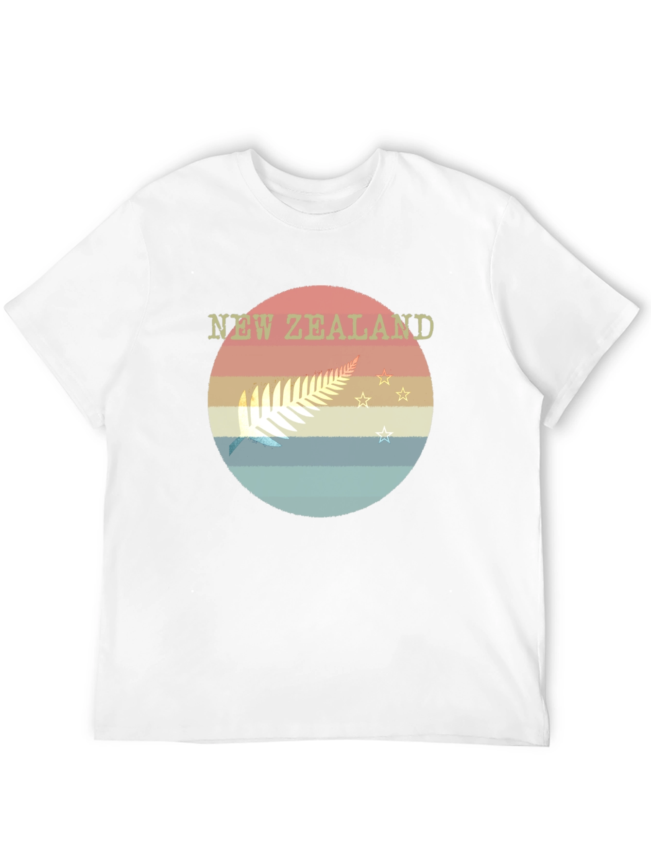 New Zealand Fern Retro T-Shirt