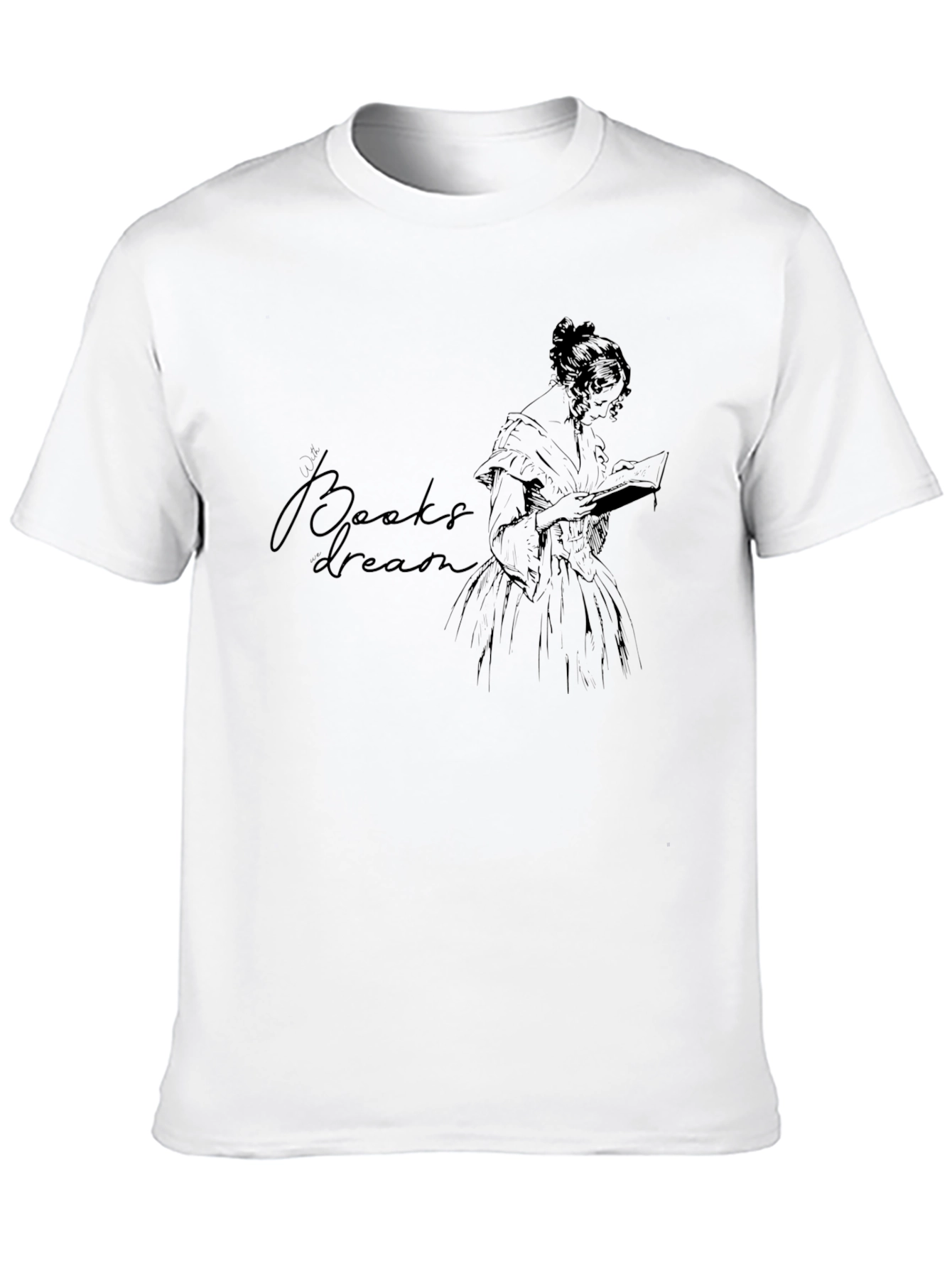Books & Dreams T-Shirt - Literary Apparel