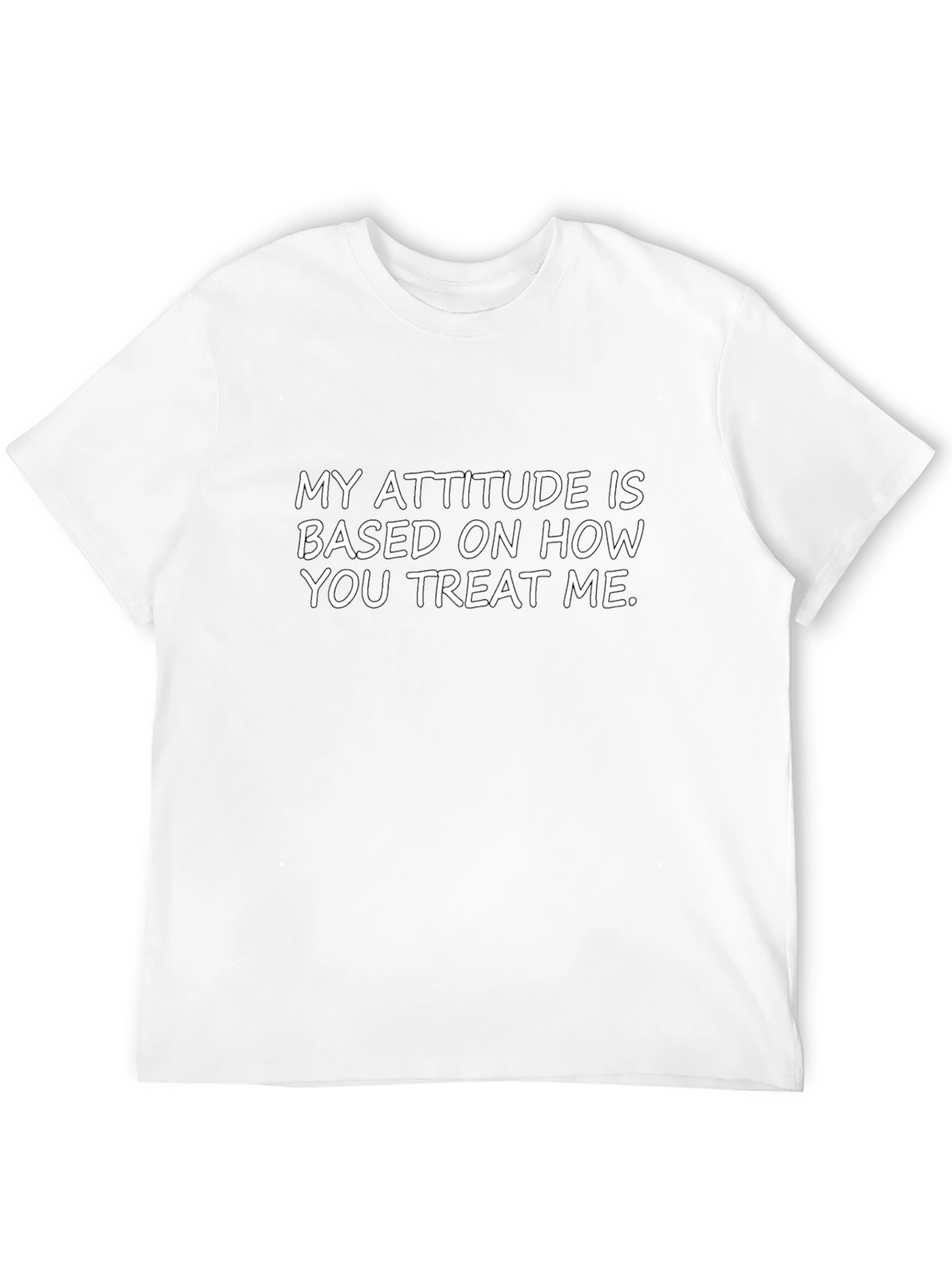 Attitude Statement Graphic Tee - Black