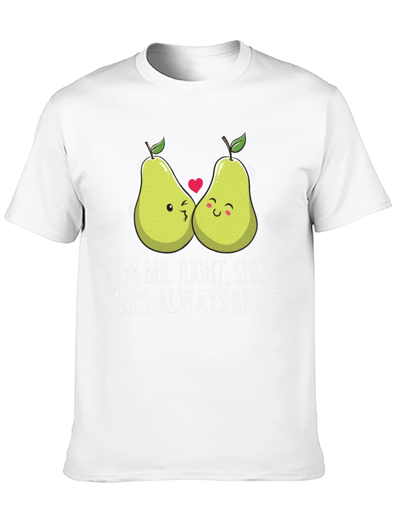 Mr. Right Mrs. Always Right Matching Couple T-Shirt