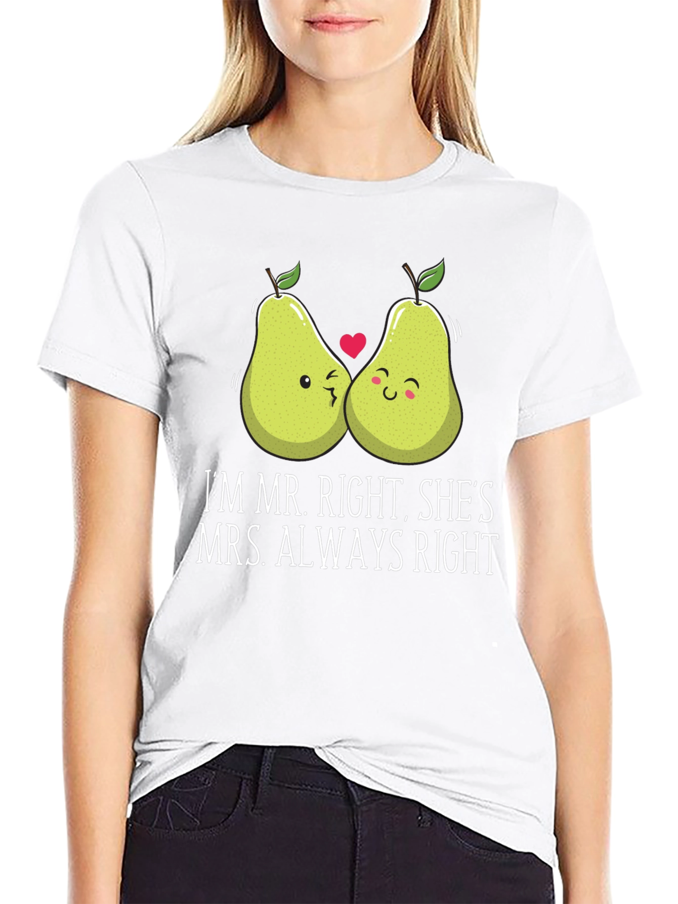 Mr. Right Mrs. Always Right Matching Couple T-Shirt