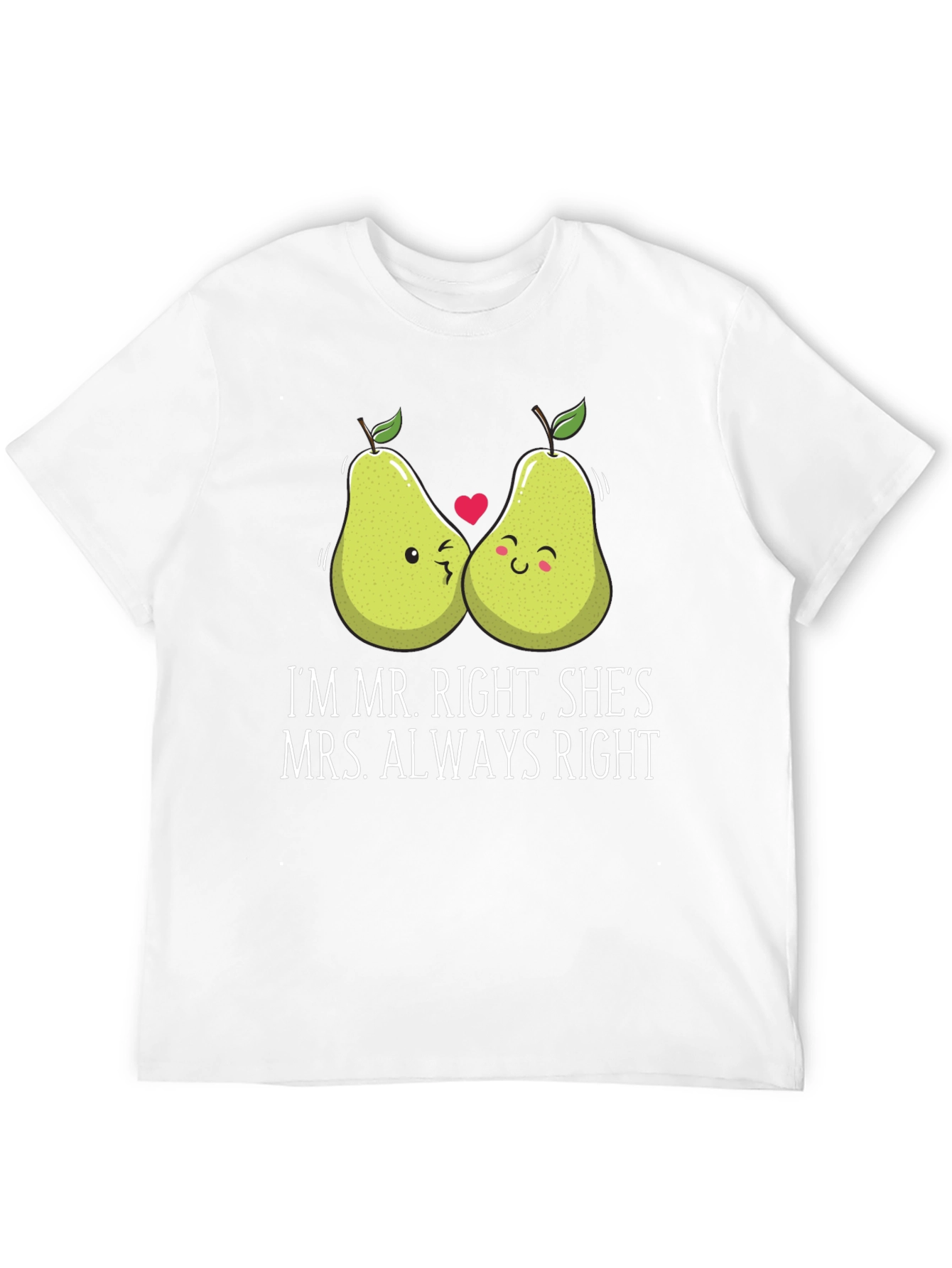 Mr. Right Mrs. Always Right Matching Couple T-Shirt