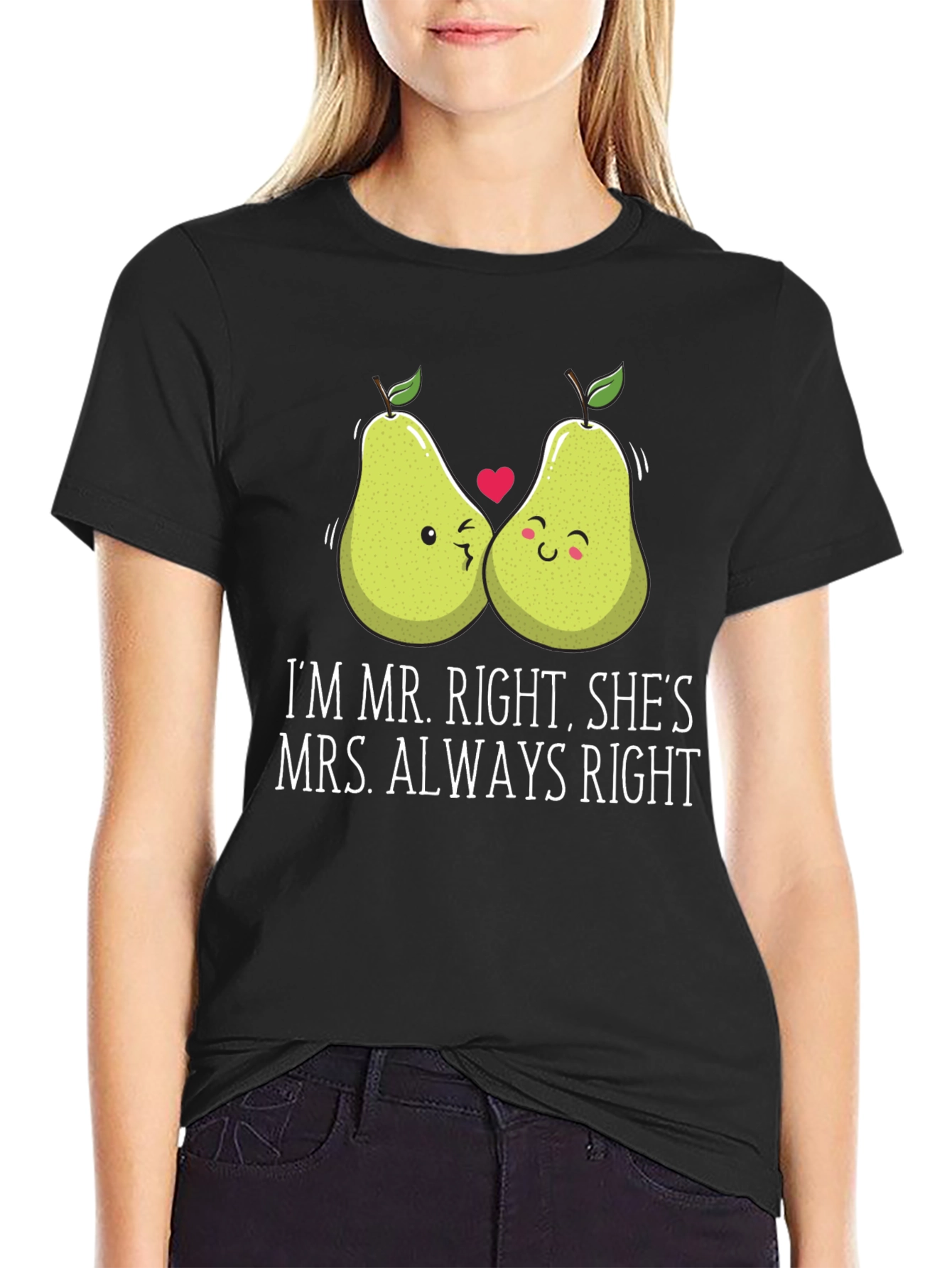 Mr. Right Mrs. Always Right Matching Couple T-Shirt