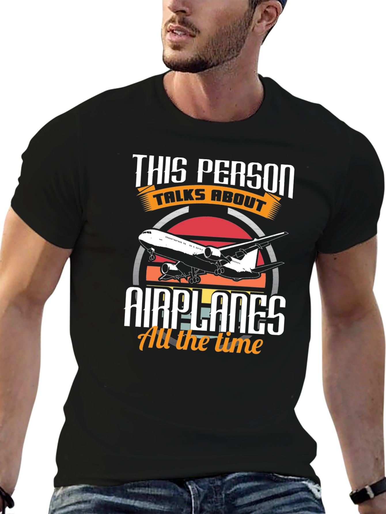 This Person Talks About Airplanes T-Shirt