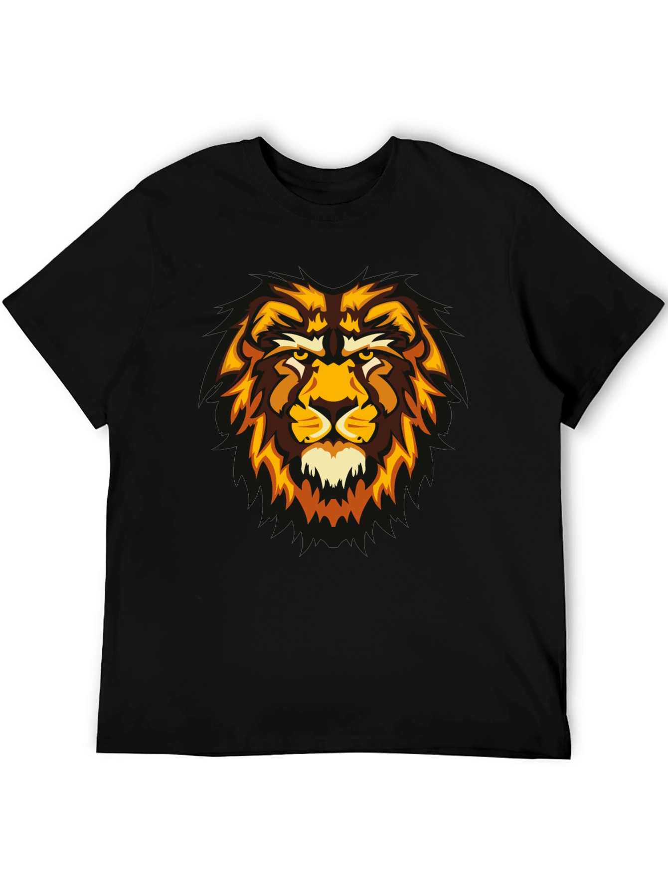 Lion Graphic Print T-Shirt