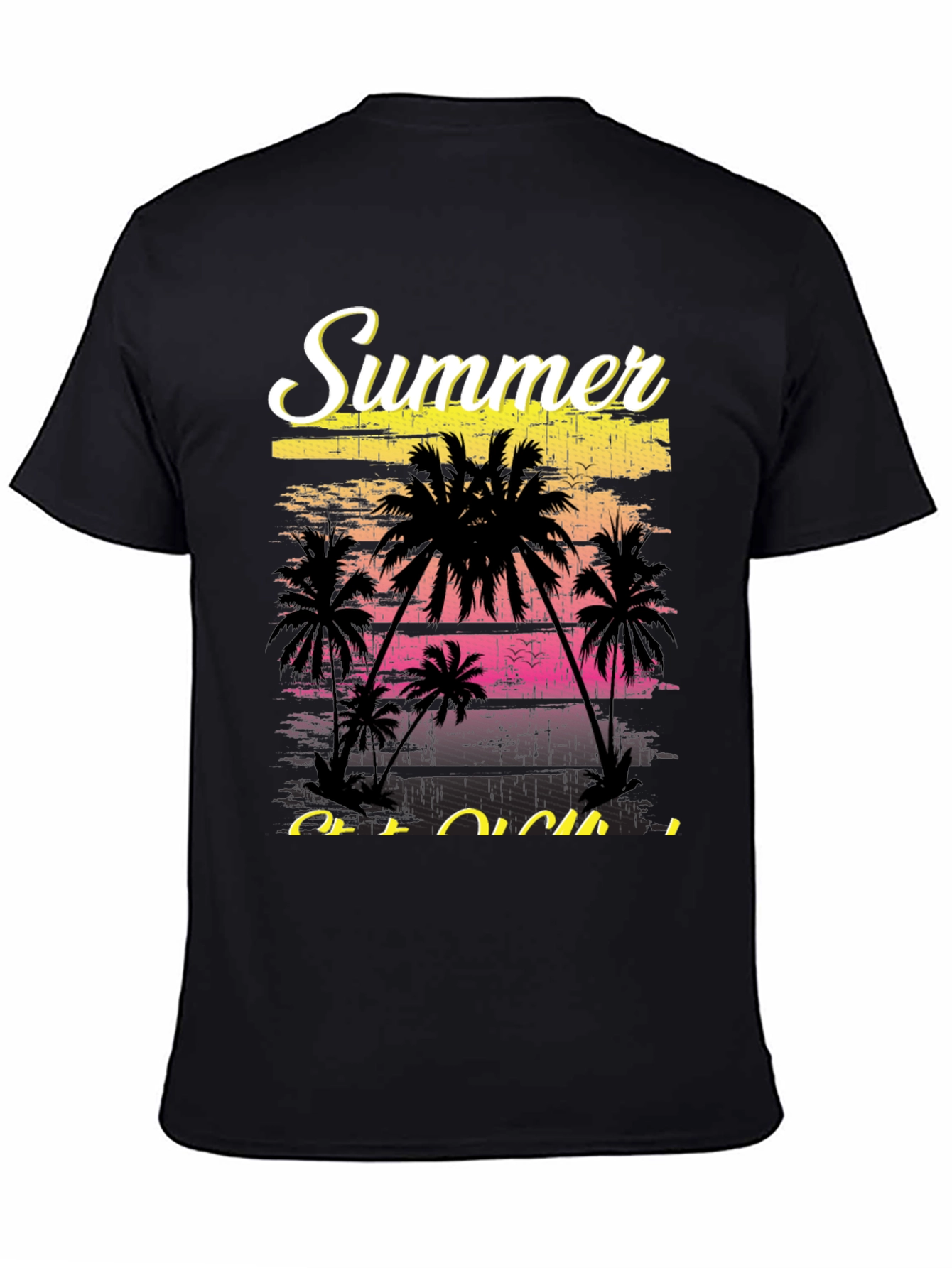 Summer Vibes T-Shirt - Palm Tree Graphic Tee