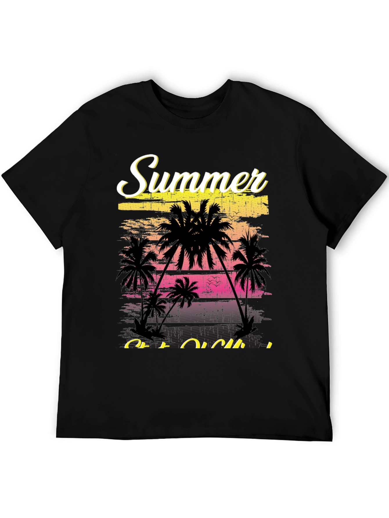 Summer Vibes T-Shirt - Palm Tree Graphic Tee