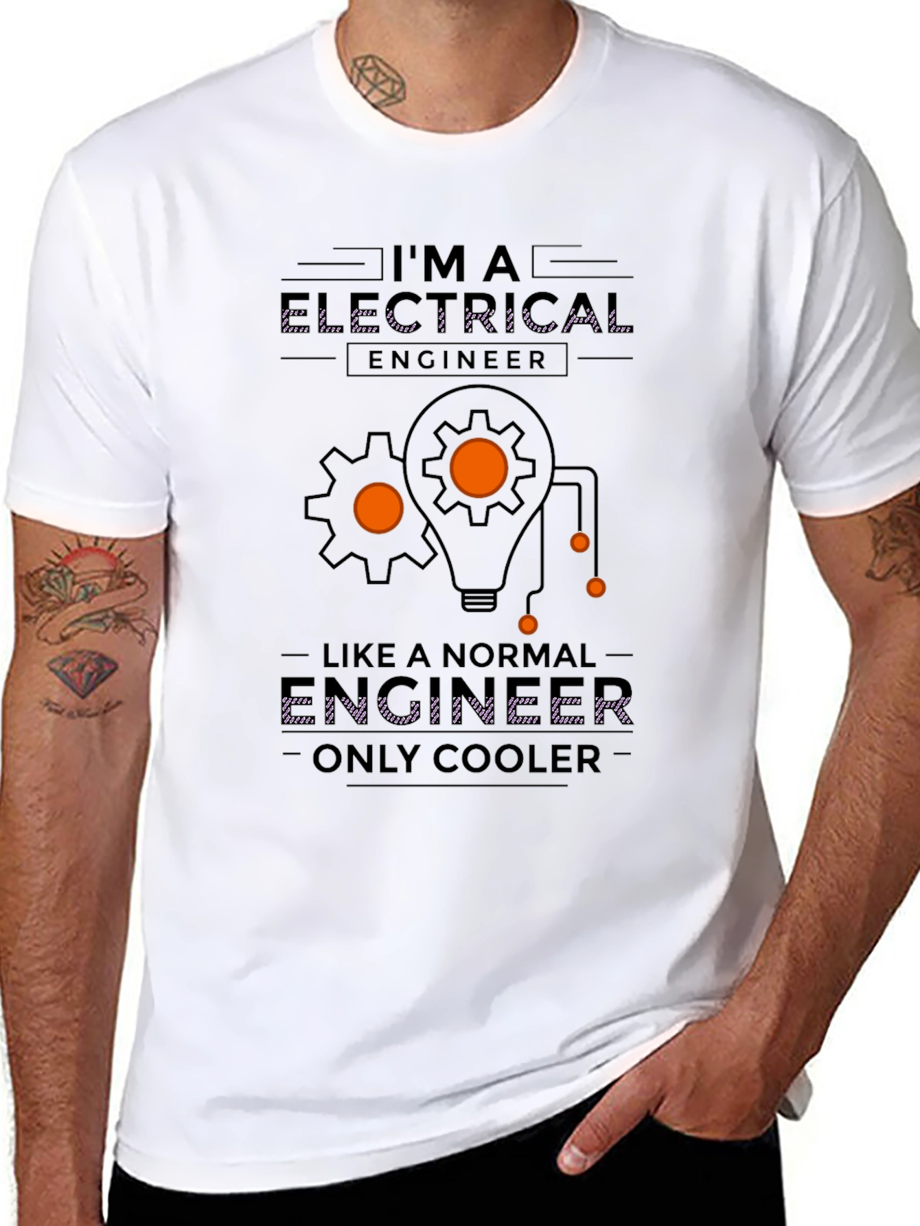 Electrical Engineer Cool T-Shirt - Black