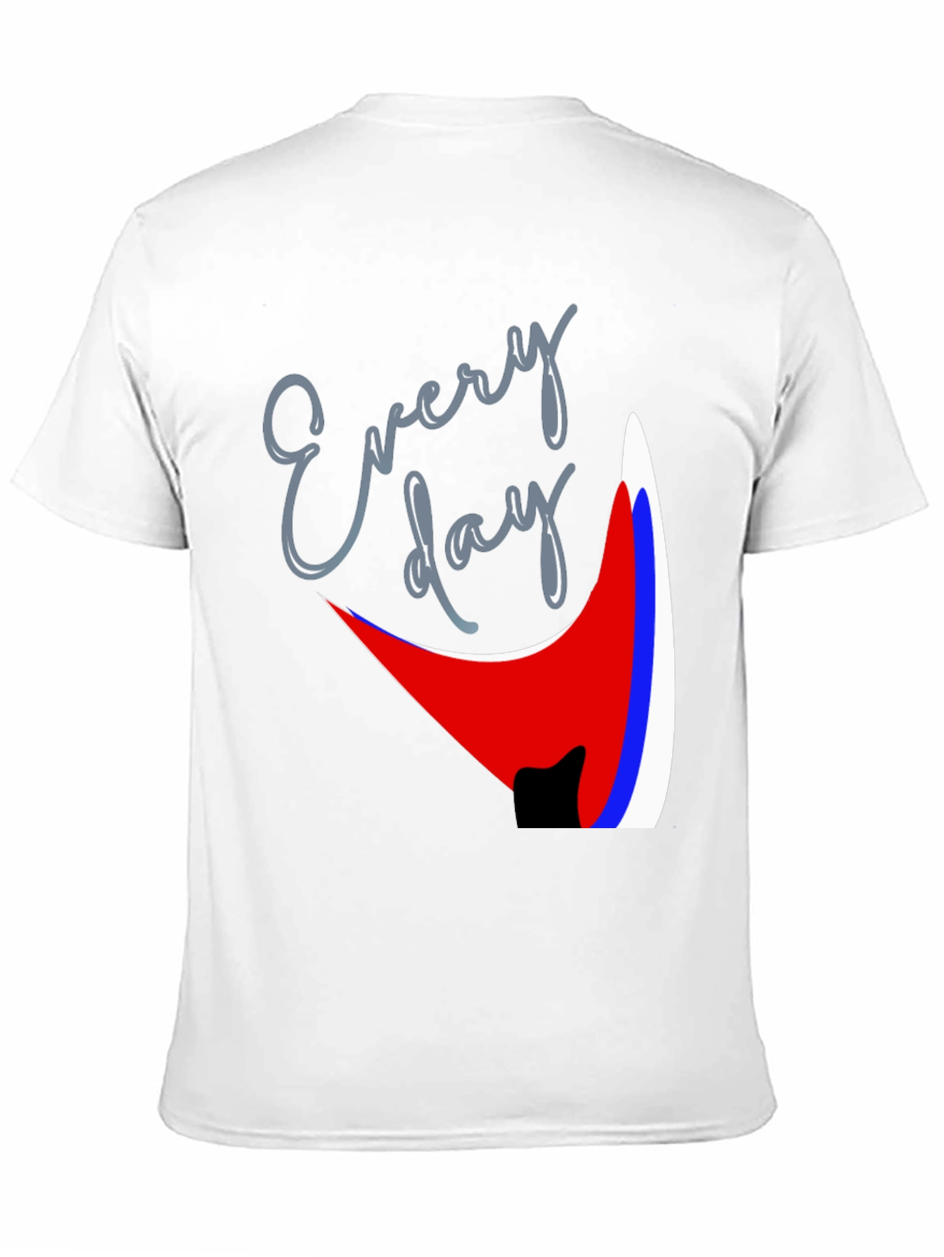 Every Day Graphic Tee - Trendy Black T-Shirt